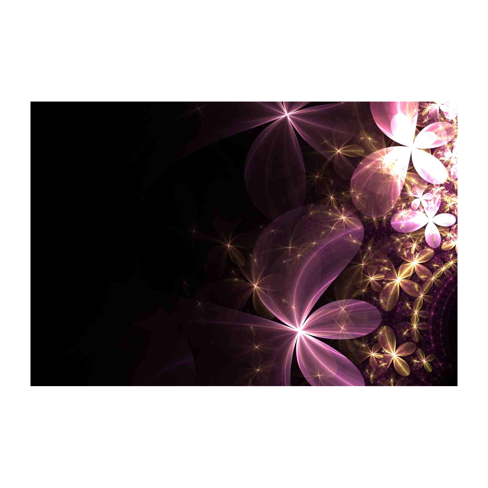 Enchanting Floral Fractal Wall Art