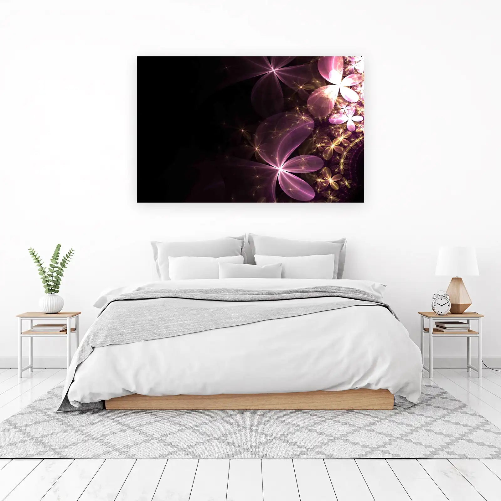 Enchanting Floral Fractal Wall Art