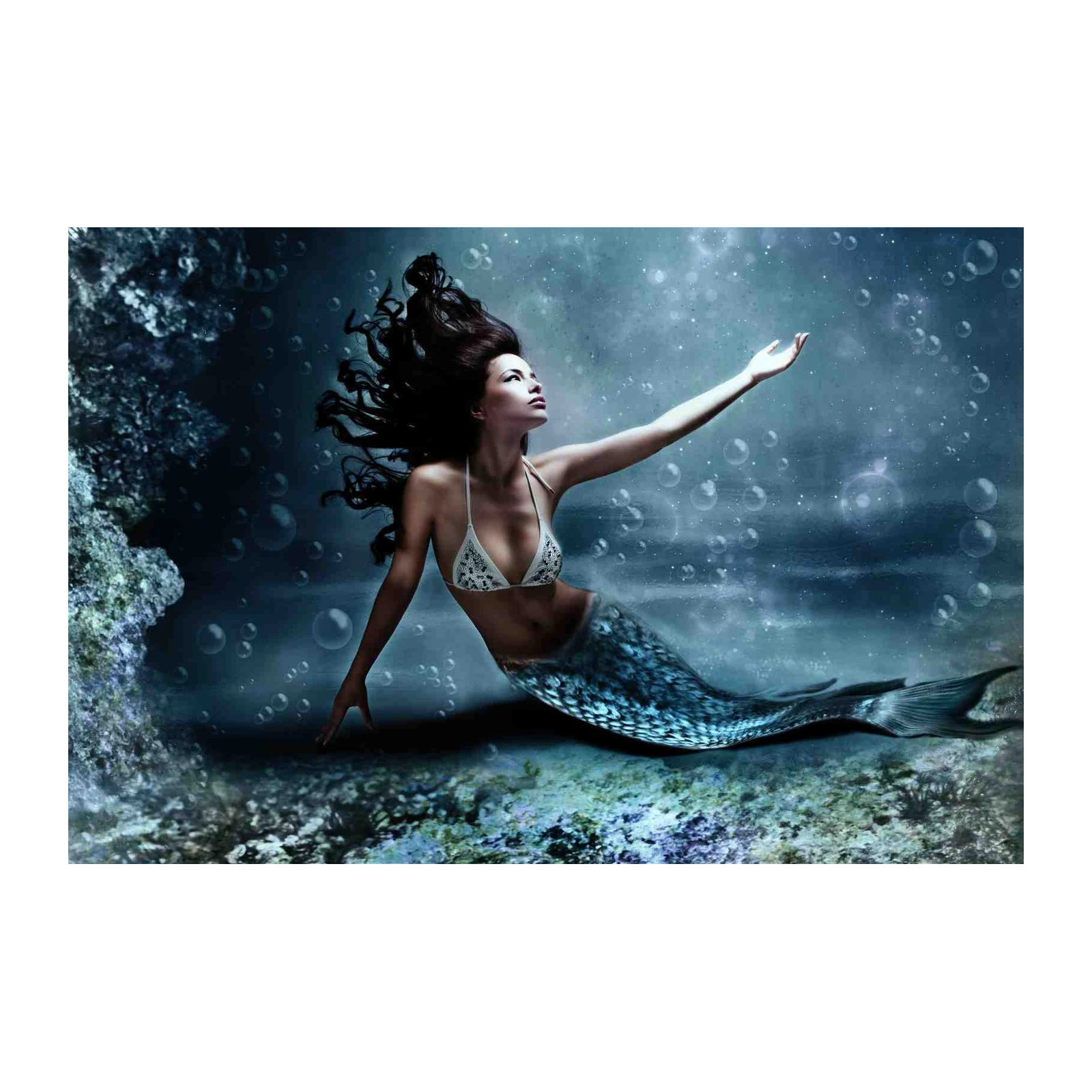 Mystic Mermaid Ocean Fantasy Wall Art