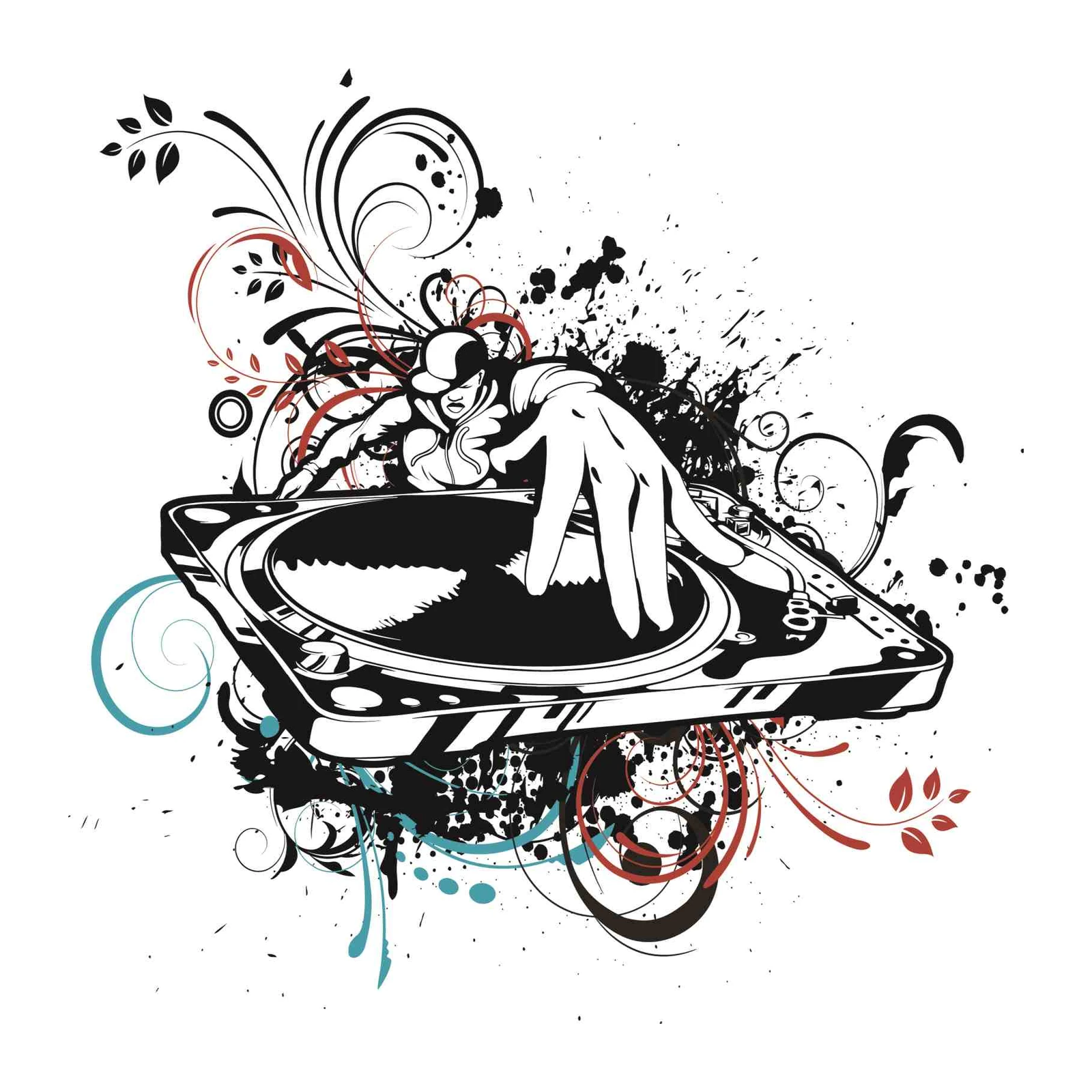 Urban DJ Beat Splash Wall Art