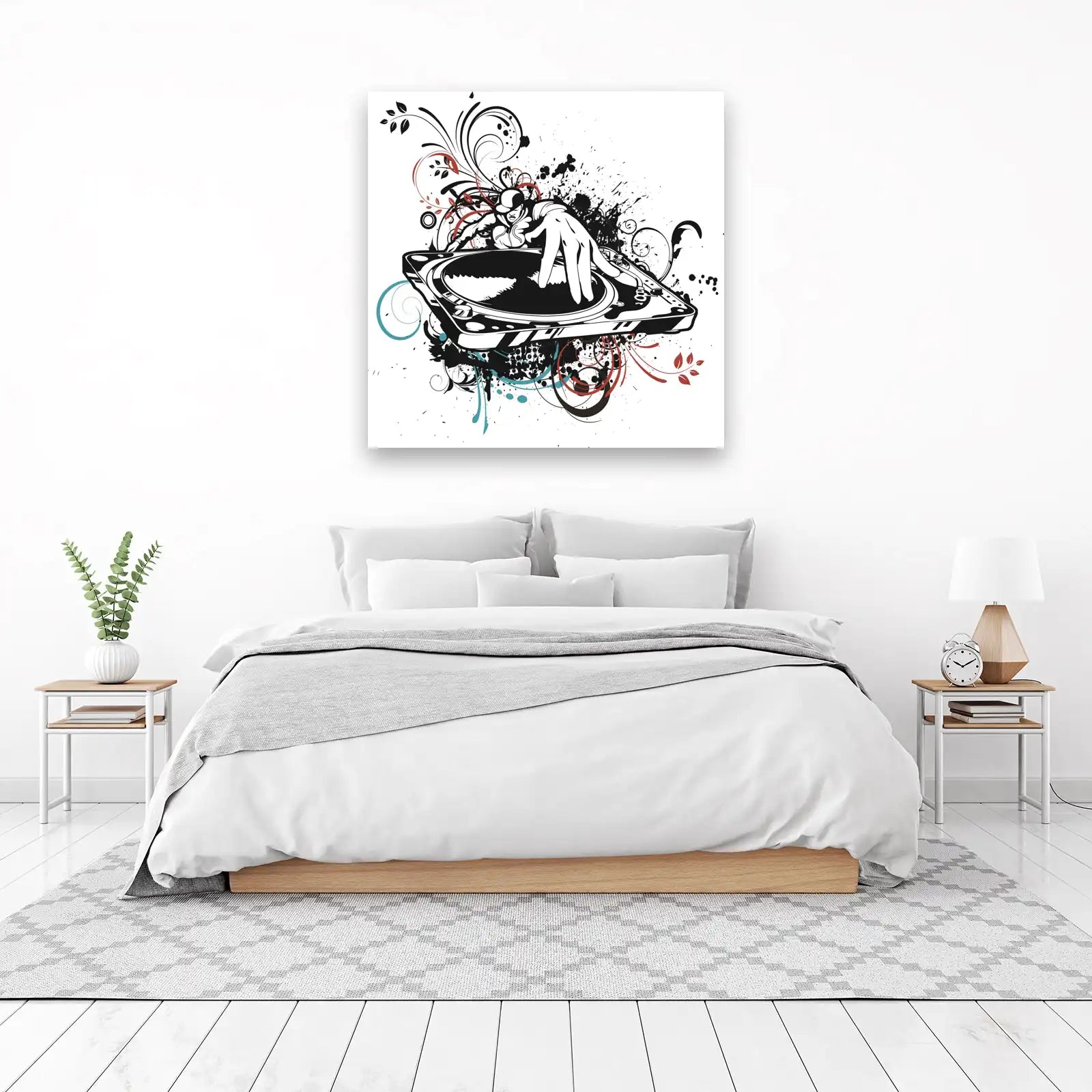Urban DJ Beat Splash Wall Art