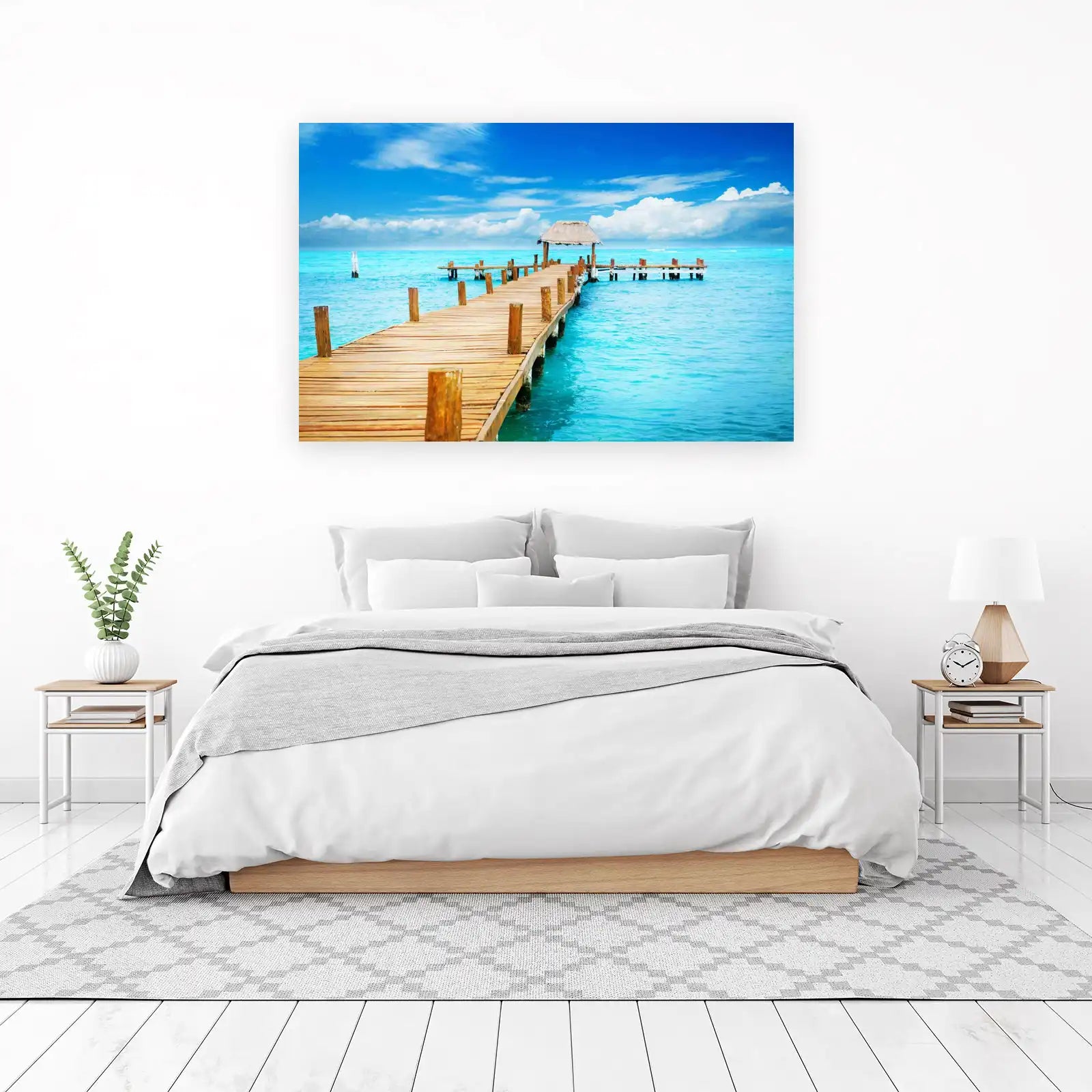Tropical Pier Serenity Wall Art