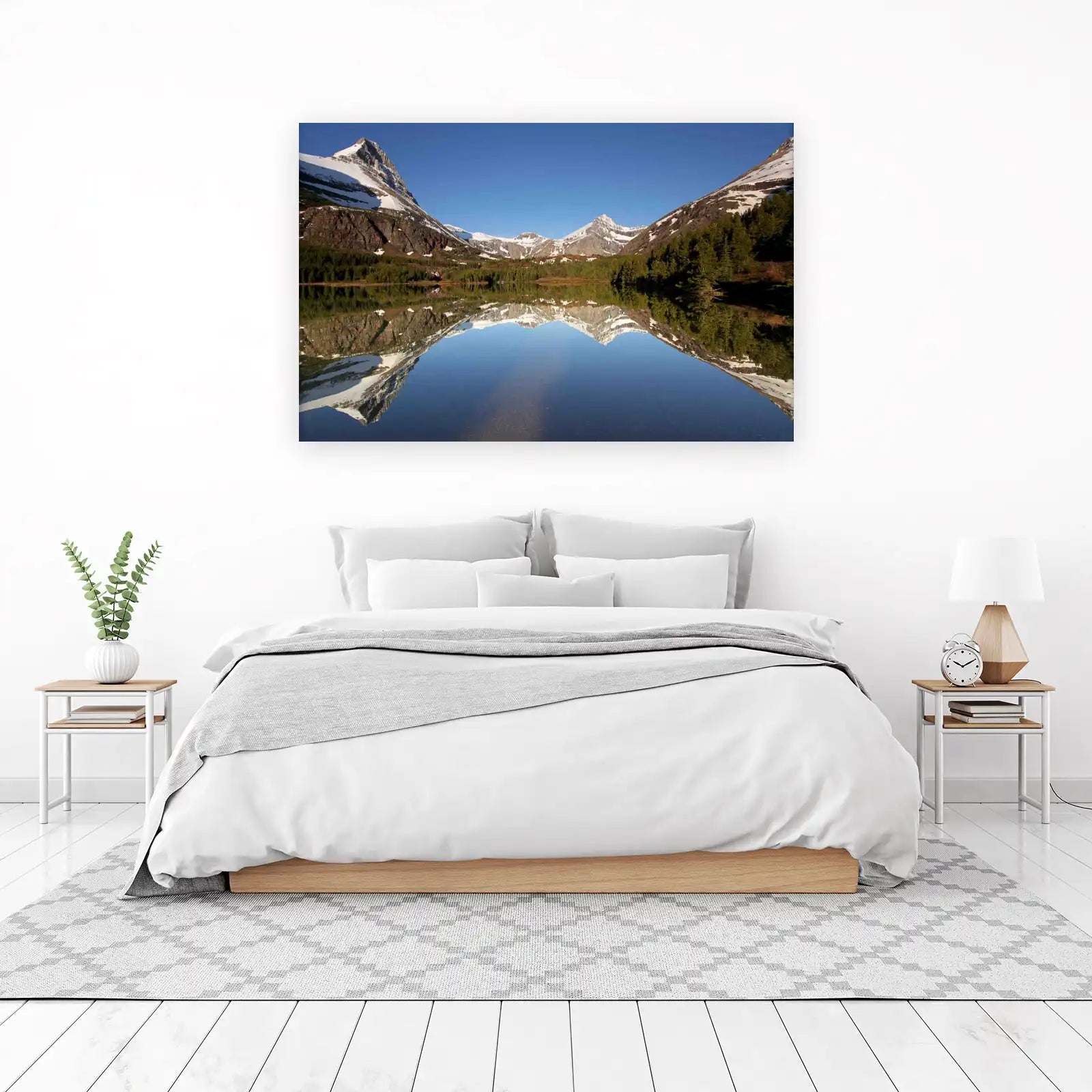 Majestic Mountain Lake Reflection Wall Art