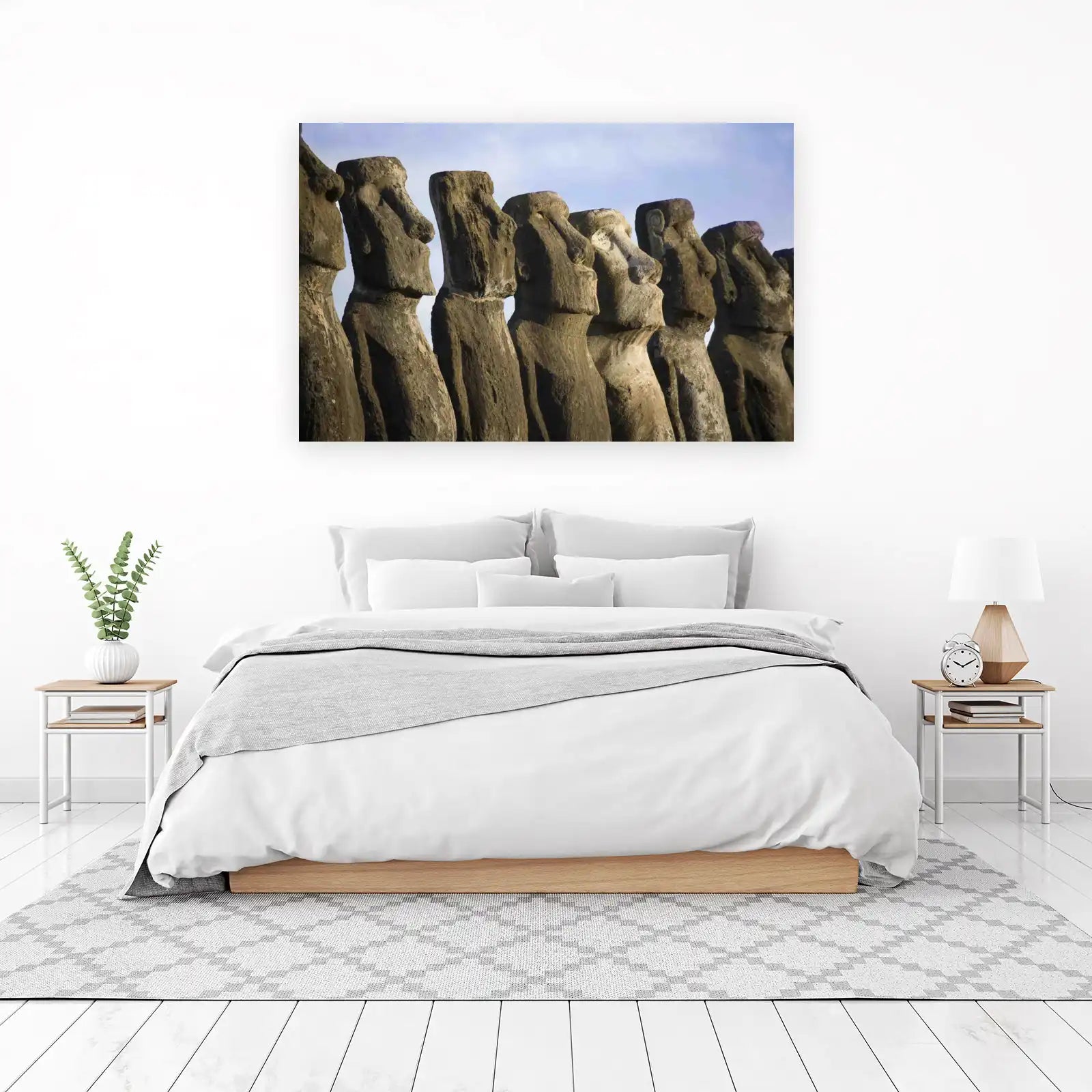 Easter Island Moai Stone Art Wall Art