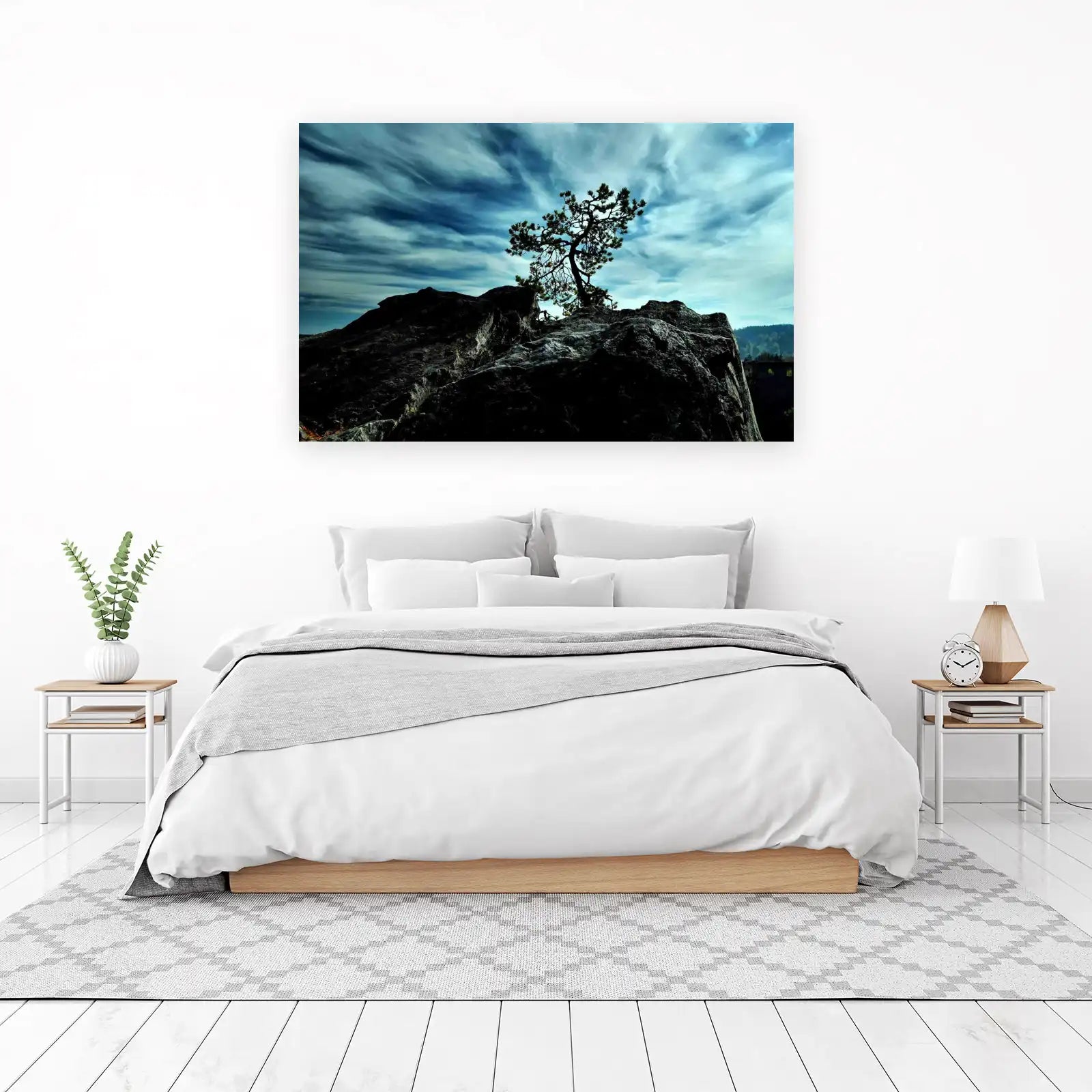 Dramatic Lone Tree Rocky Vista Wall Art
