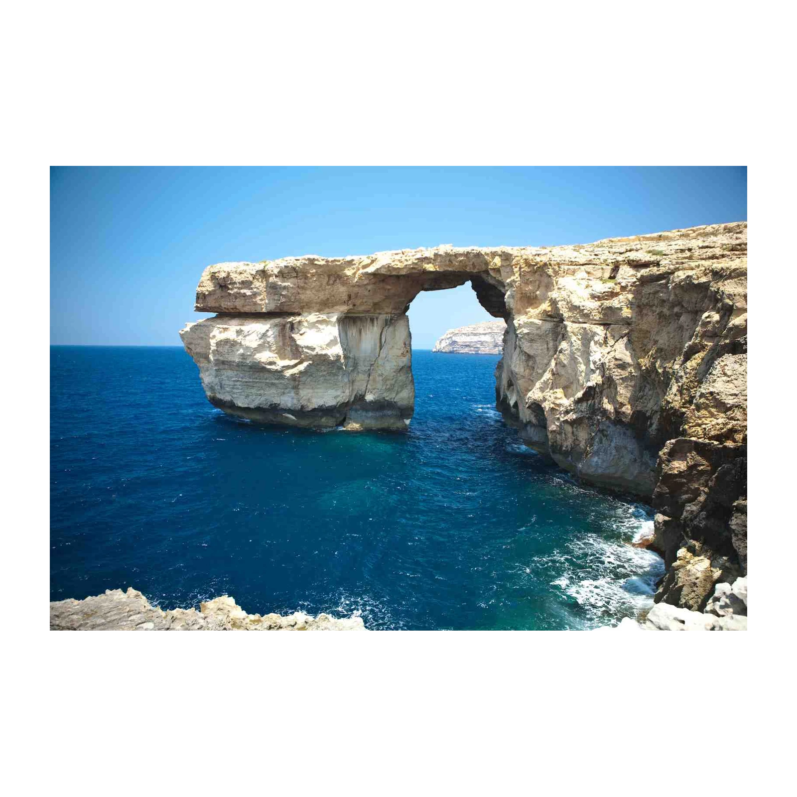 Azure Arch Coastal Cliff Wall Art