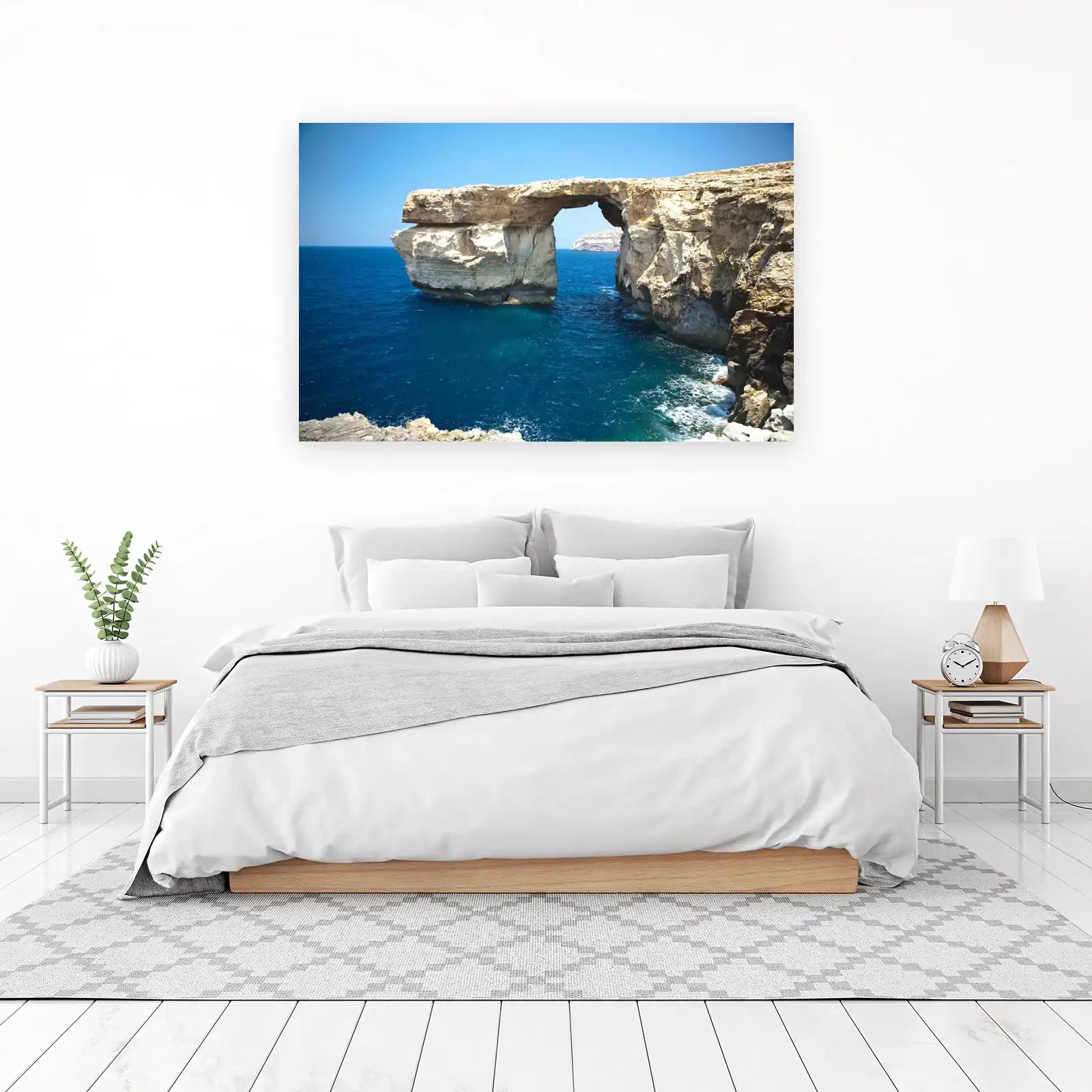 Azure Arch Coastal Cliff Wall Art