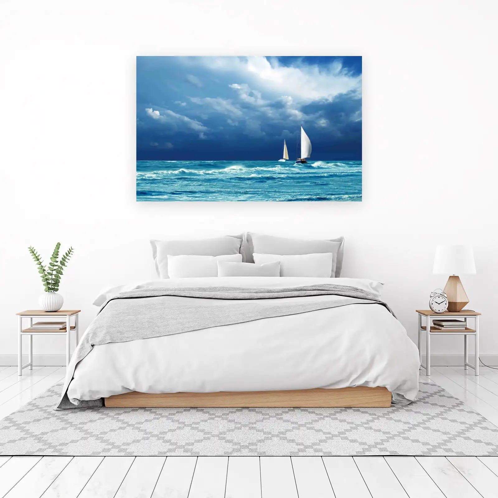 Sailing Majestic Ocean Waves Wall Art