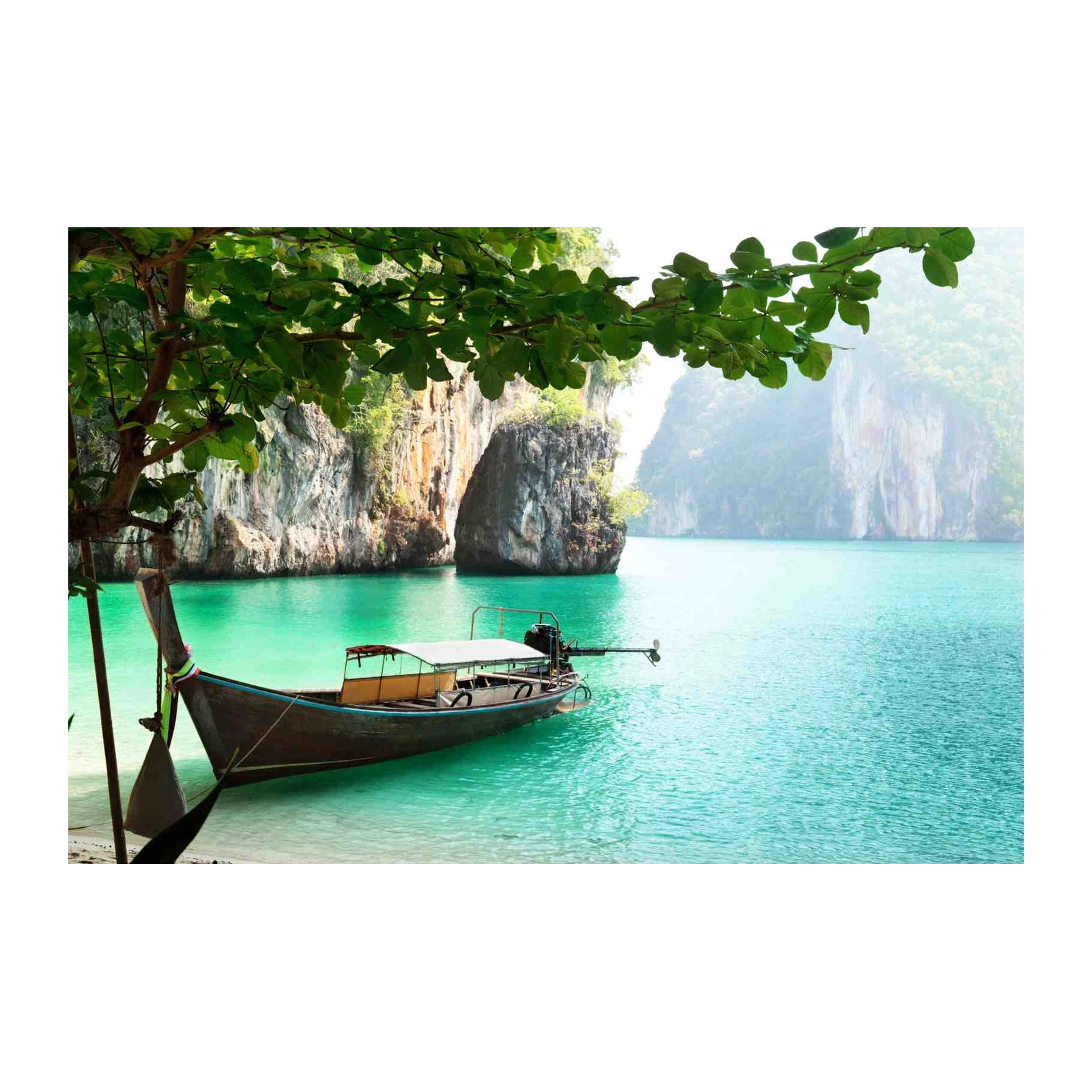 Tropical Paradise Boat Wall Art