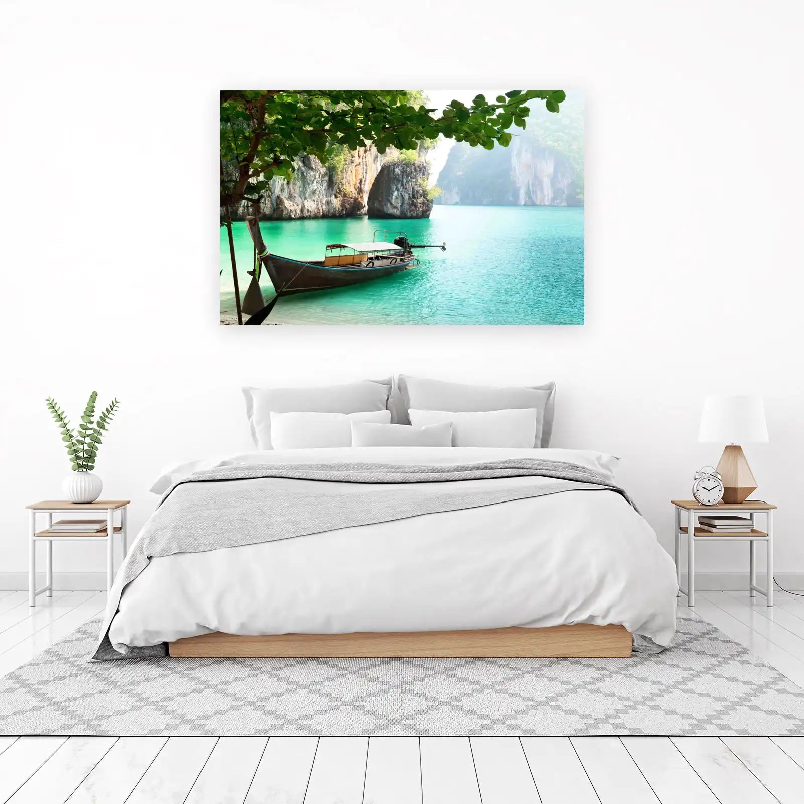 Tropical Paradise Boat Wall Art