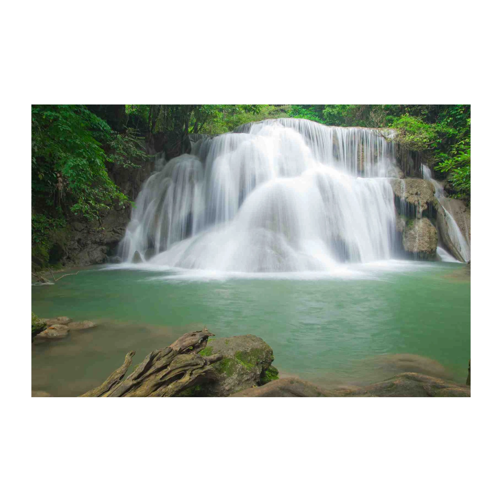 Serene Waterfall Landscape Wall Art