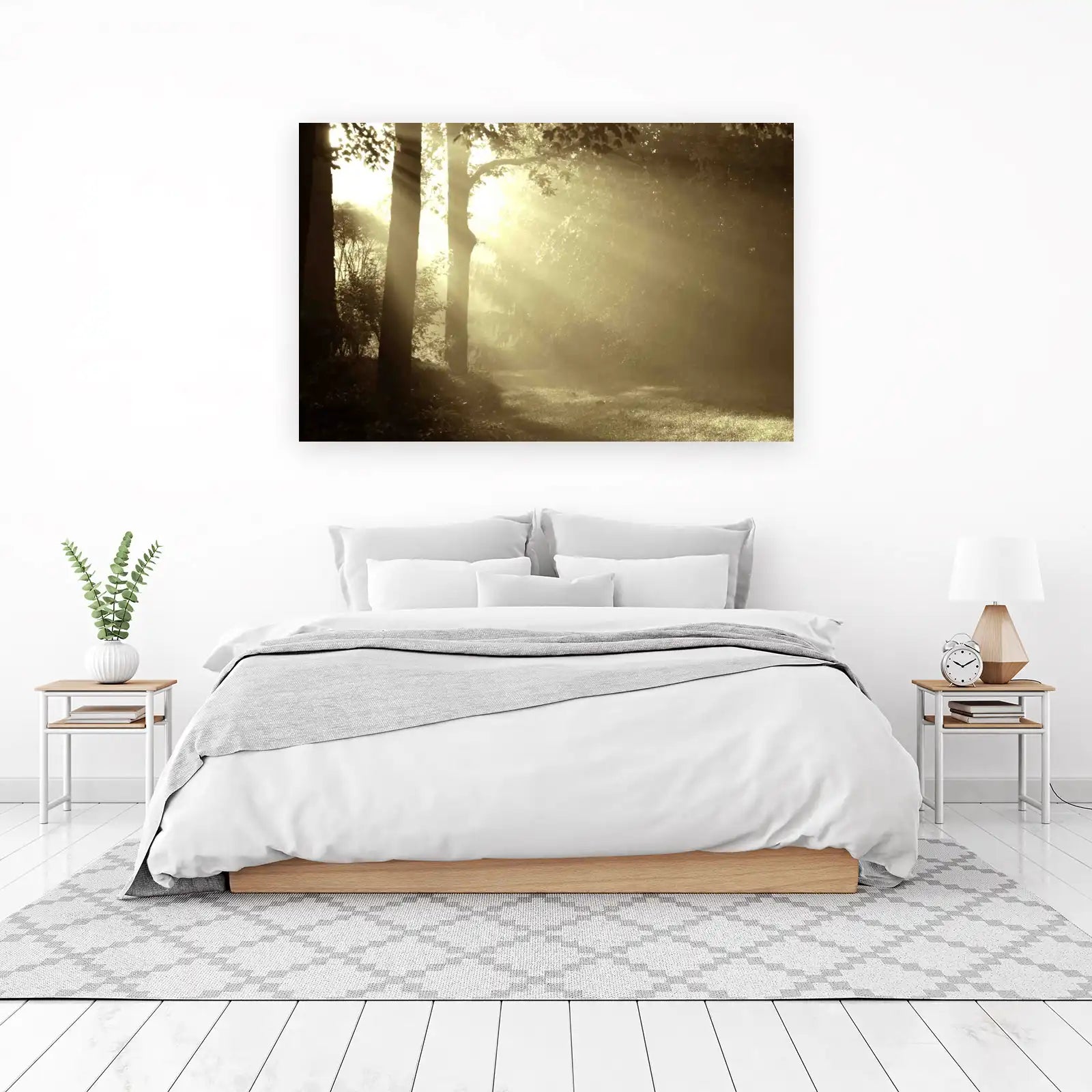 Misty Forest Path Wall Art