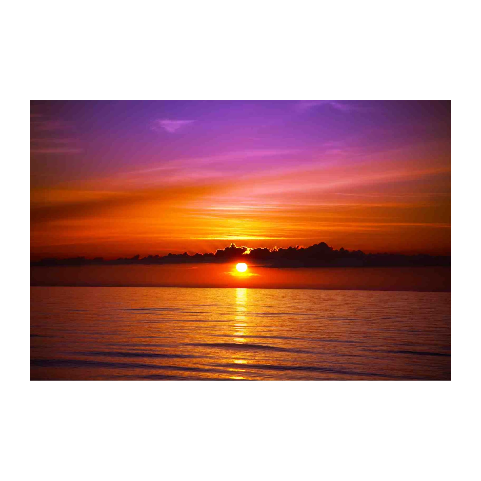 Vibrant Sunset Ocean Serenity Wall Art