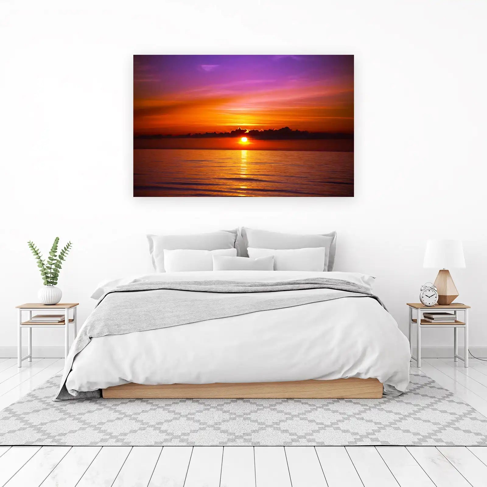 Vibrant Sunset Ocean Serenity Wall Art