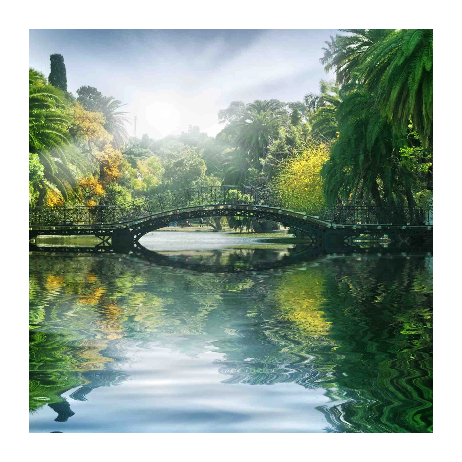 Enchanting Bridge Nature Landscape Wall Art