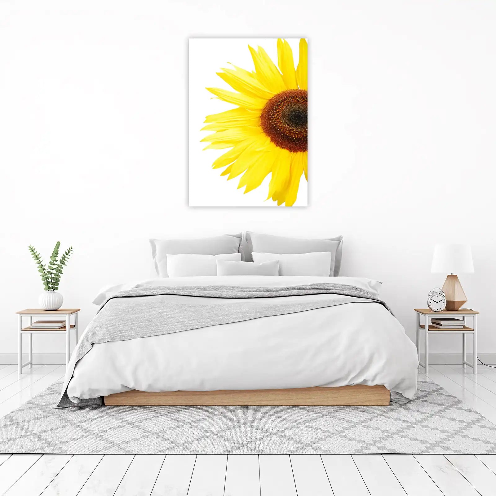 Vibrant Yellow Sunflower Close-Up Wall Art