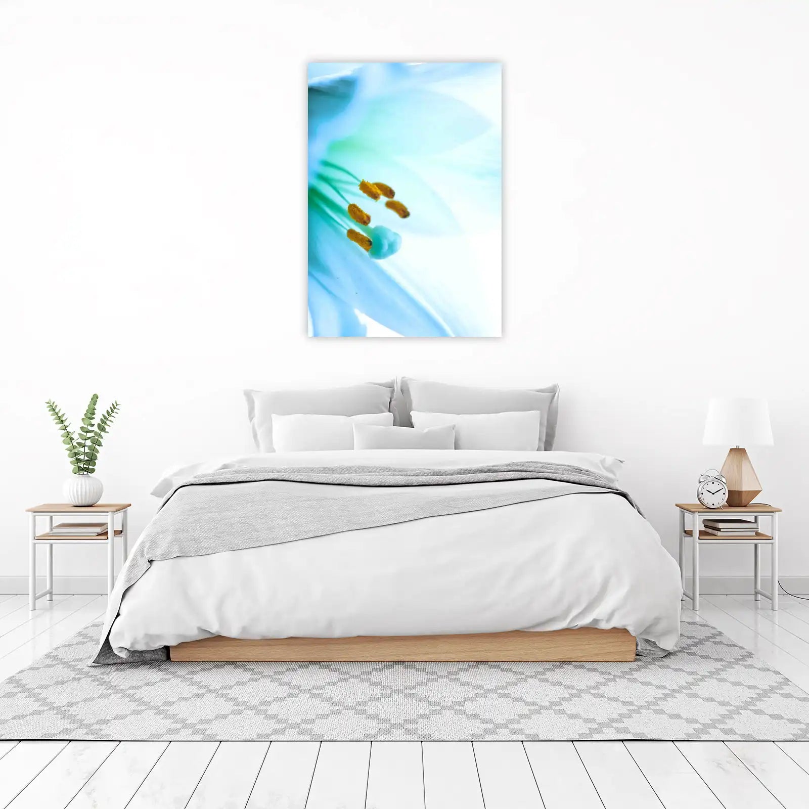 Serene Lily Macro Wall Art