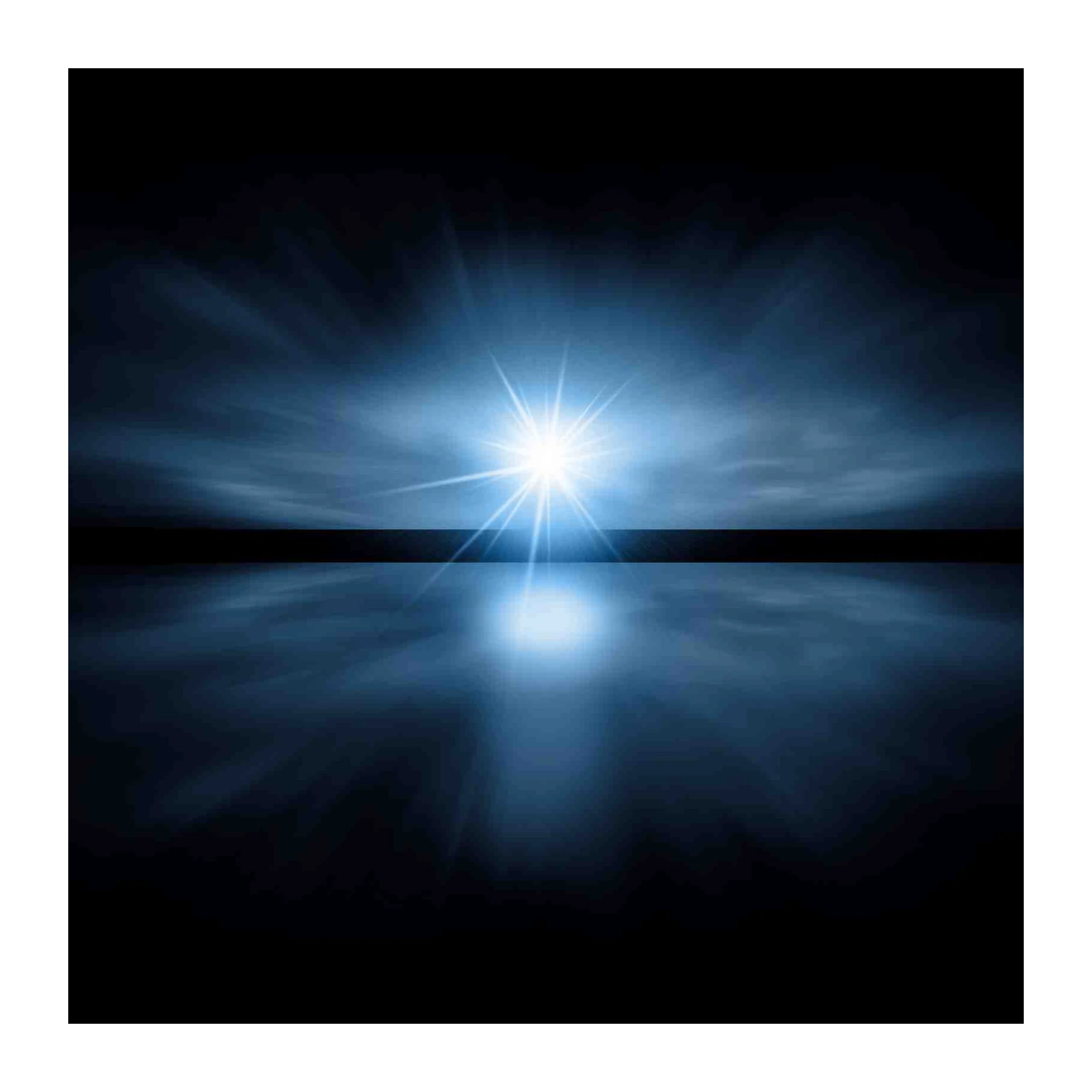Radiant Horizon Blue Abstract Wall Art