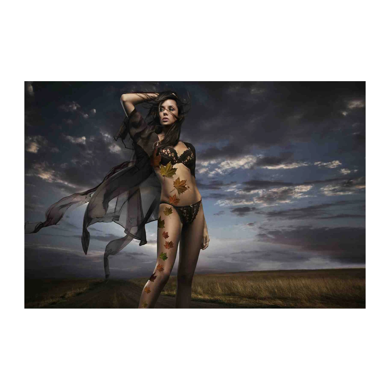 Autumn Muse Body Art Wall Art