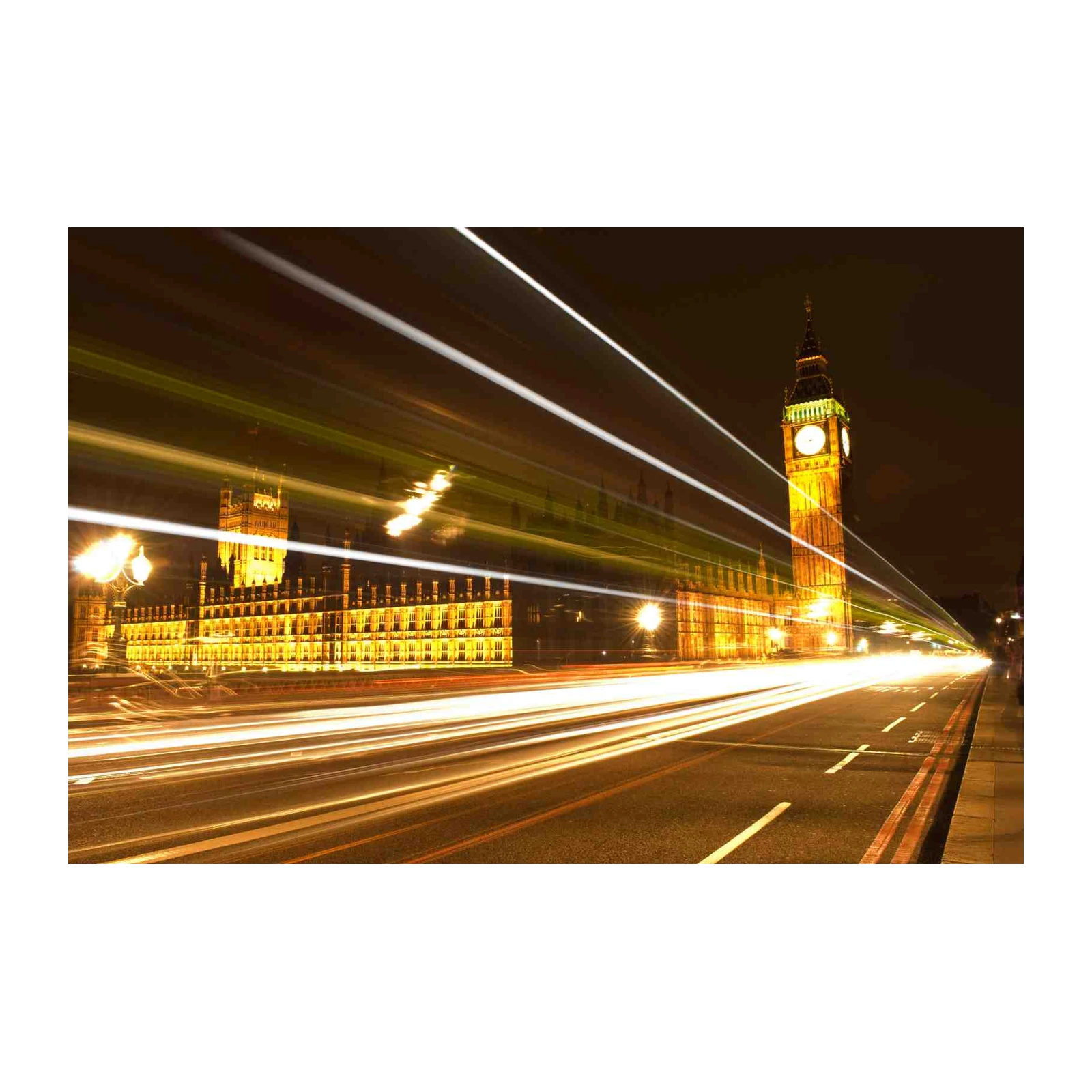 Big Ben London Light Trails Wall Art