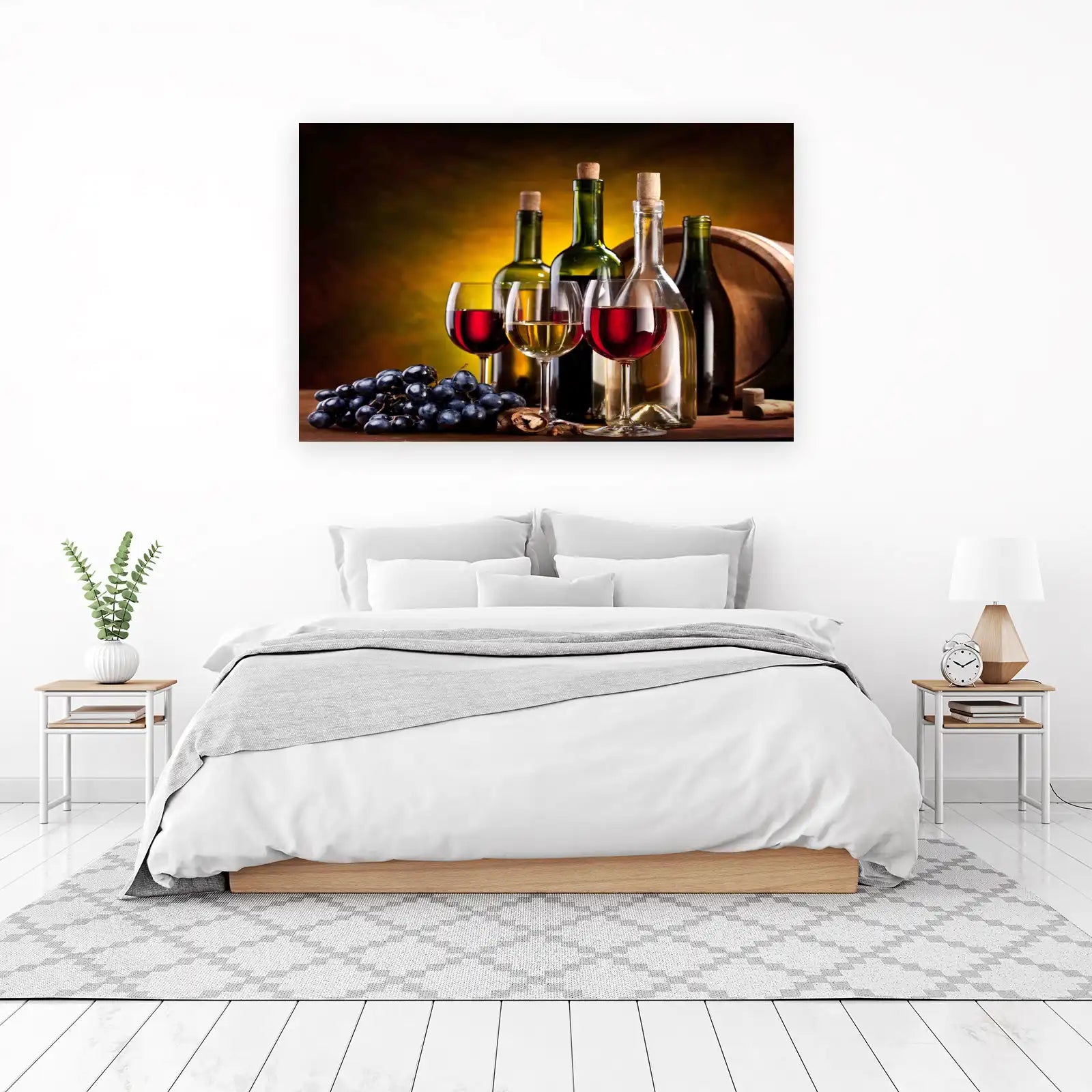 Elegant Wine Still Life Wall Art