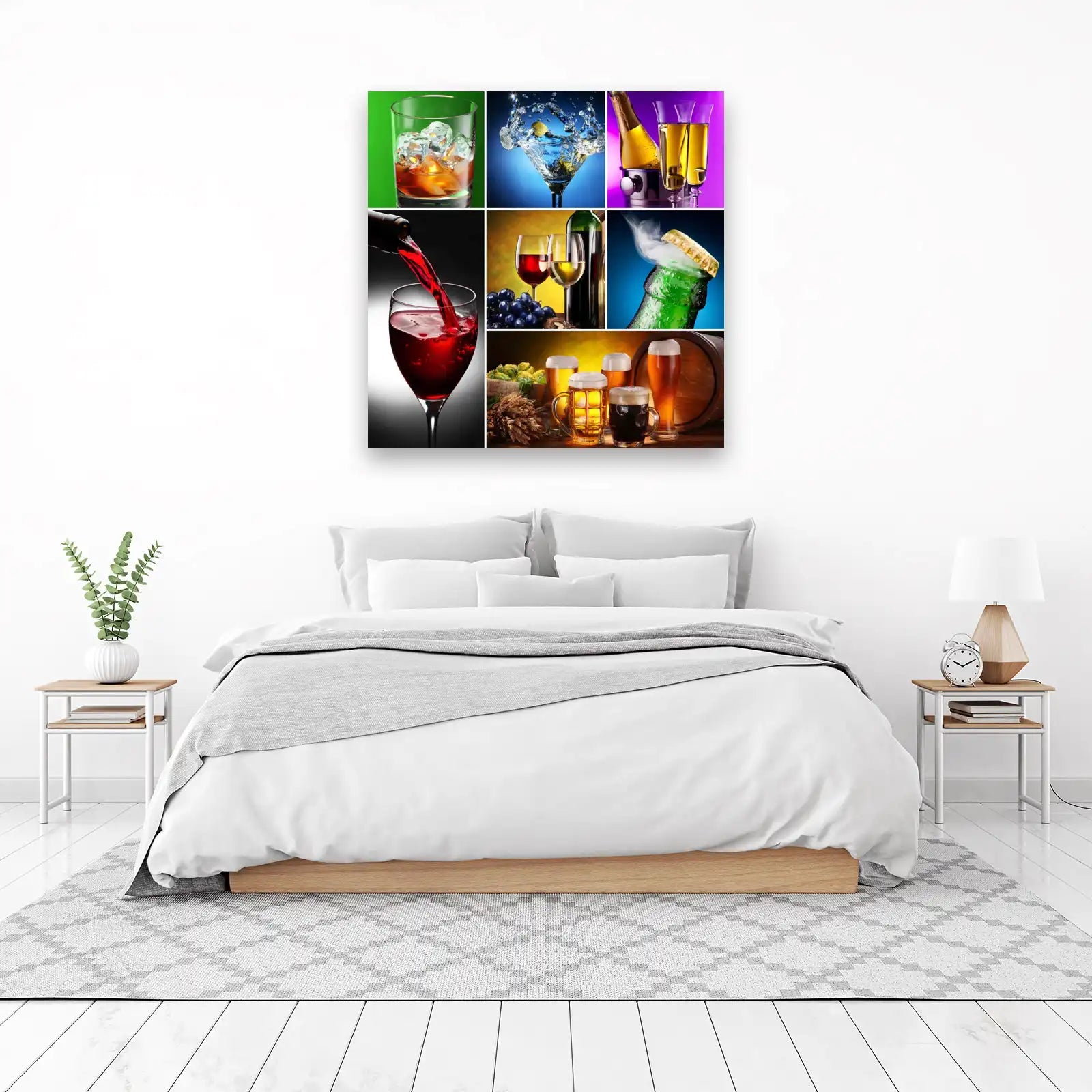 Cocktail & Beer Collage Wall Art