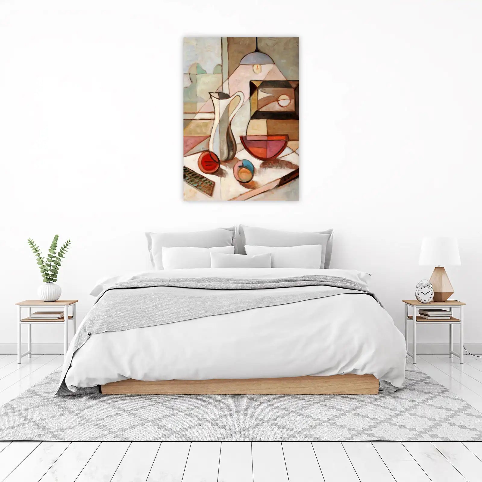 Abstract Still Life Jug & Fruit Wall Art