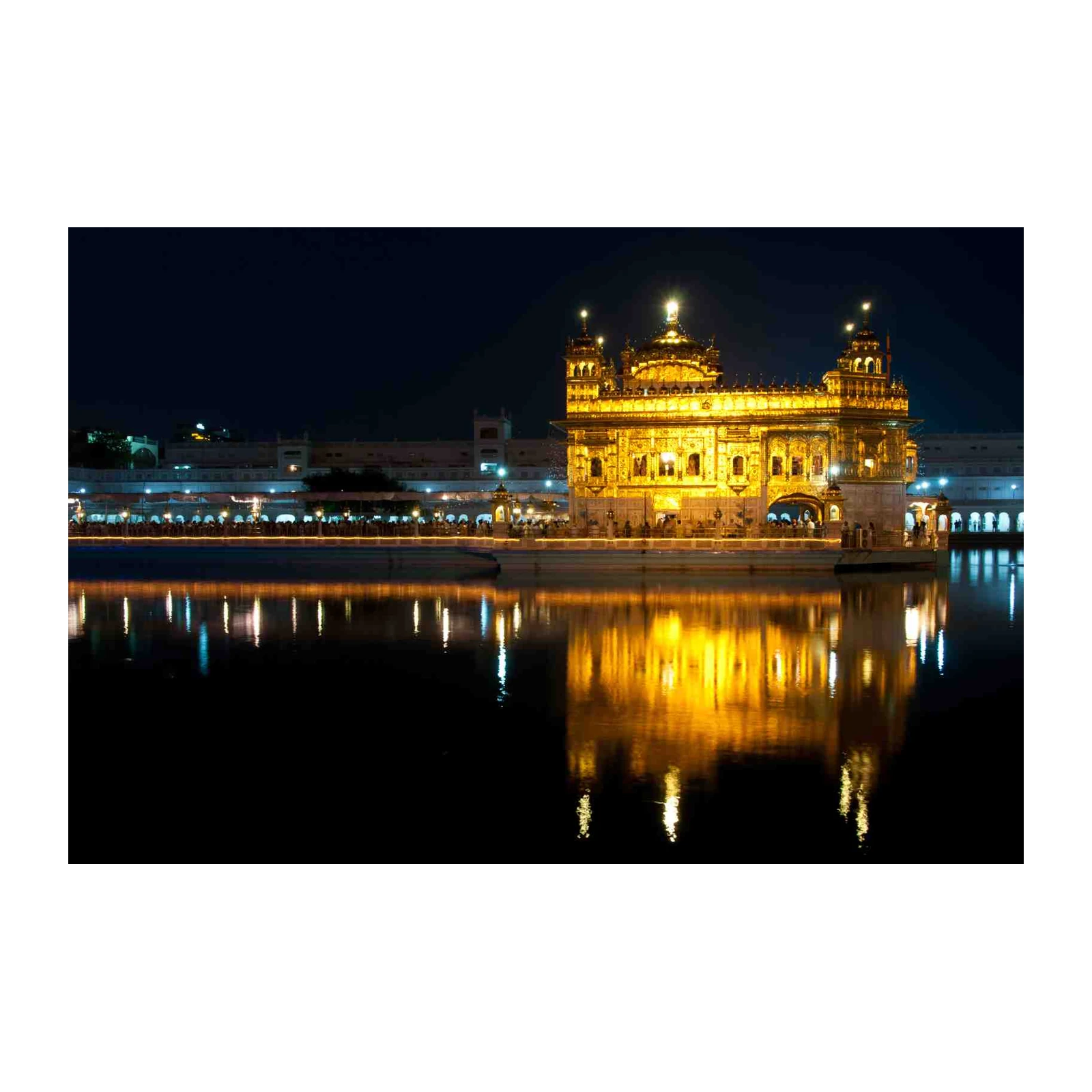 Golden Temple Amritsar Night View Wall Art