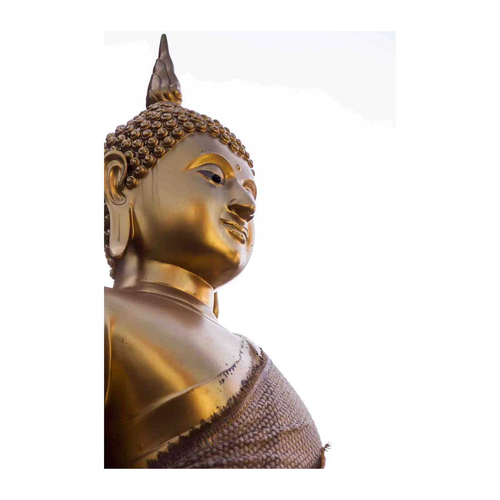 Serene Golden Buddha Meditation Wall Art