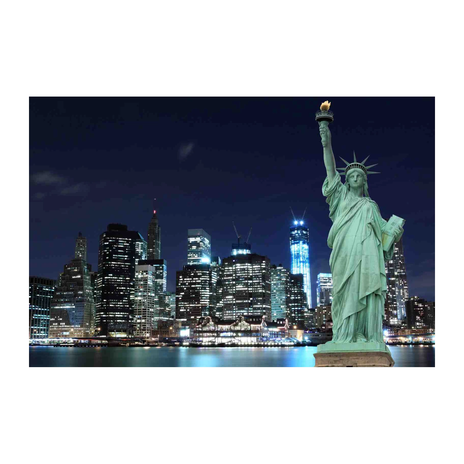 Majestic Liberty Statue & NYC Skyline Wall Art
