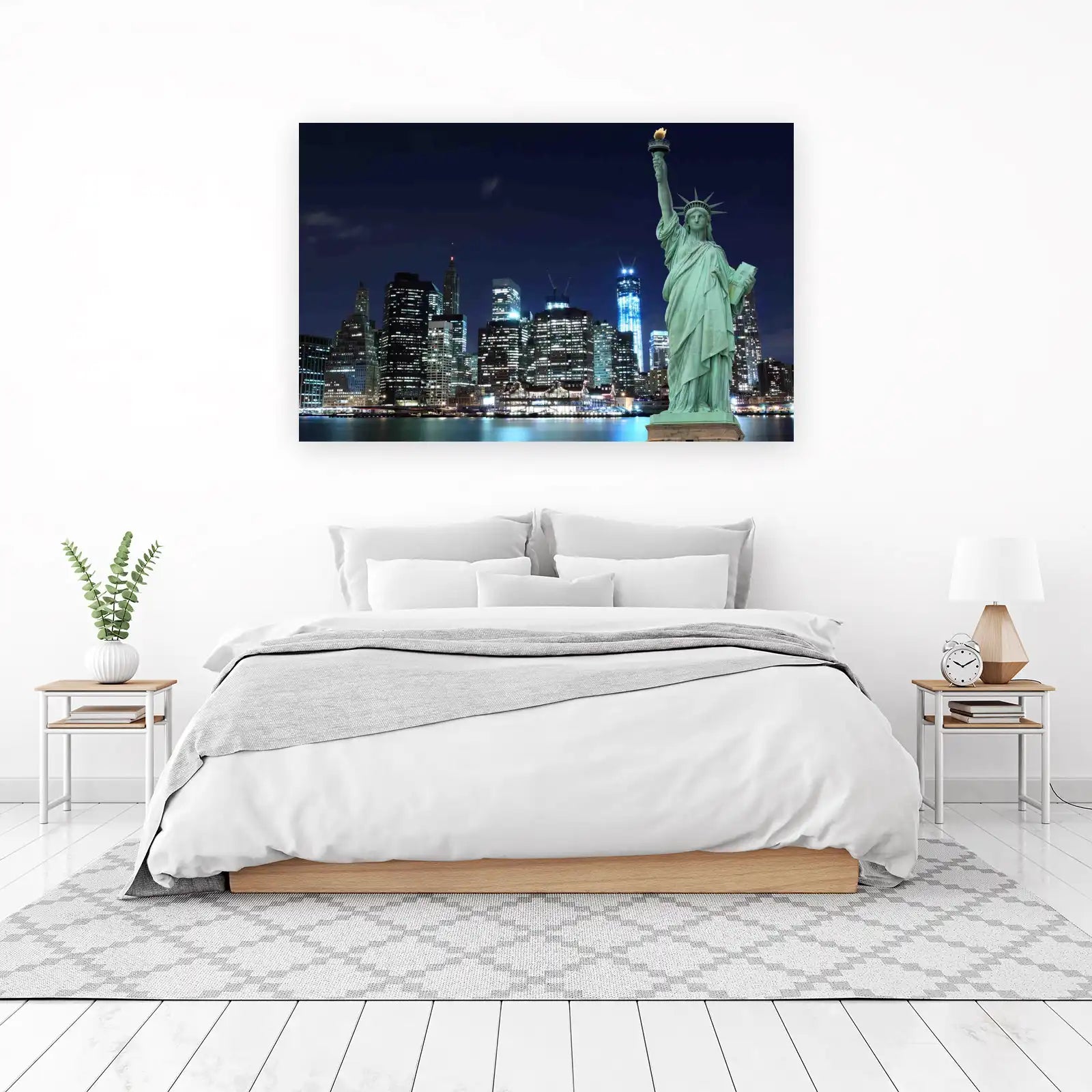 Majestic Liberty Statue & NYC Skyline Wall Art