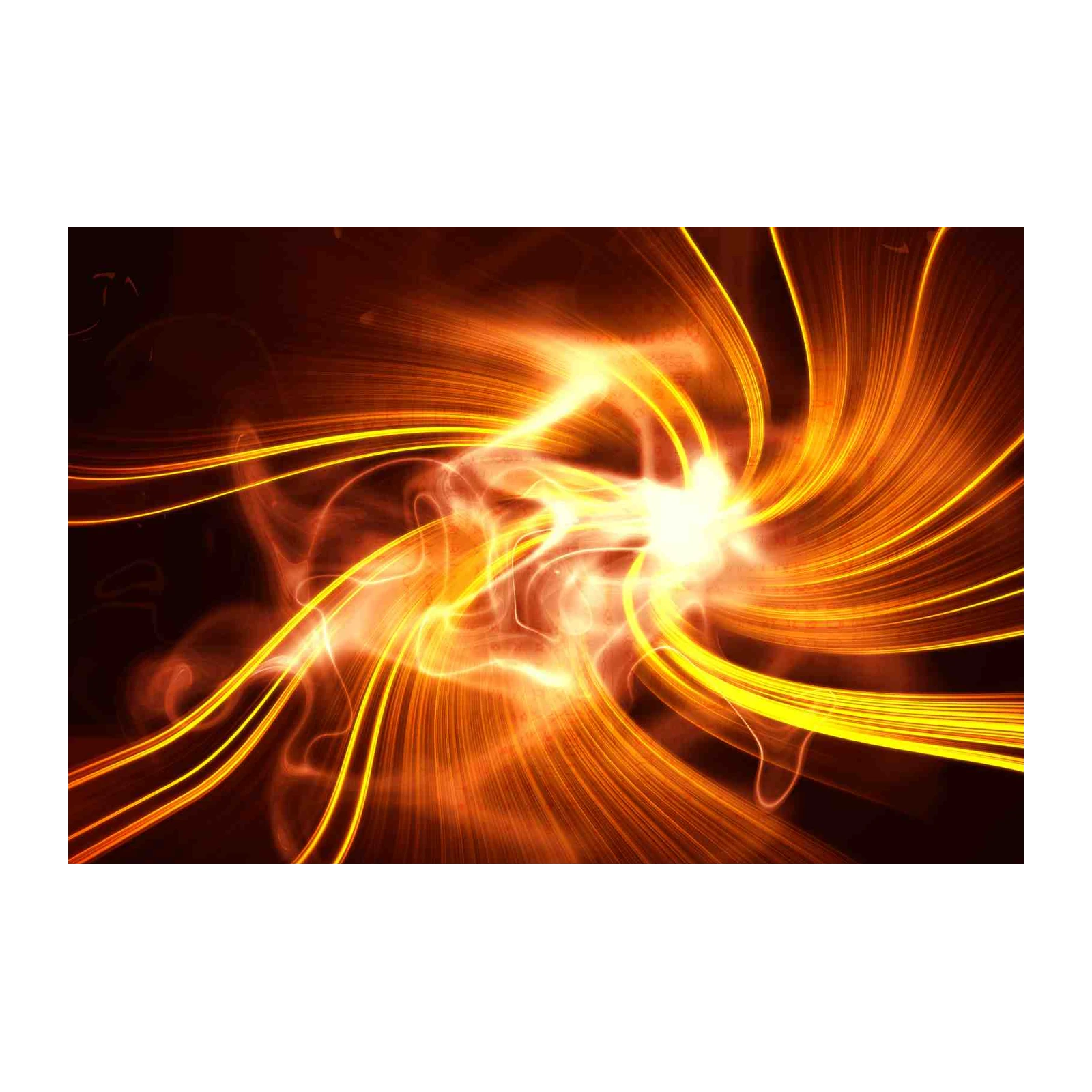 Fiery Energy Abstract Wall Art