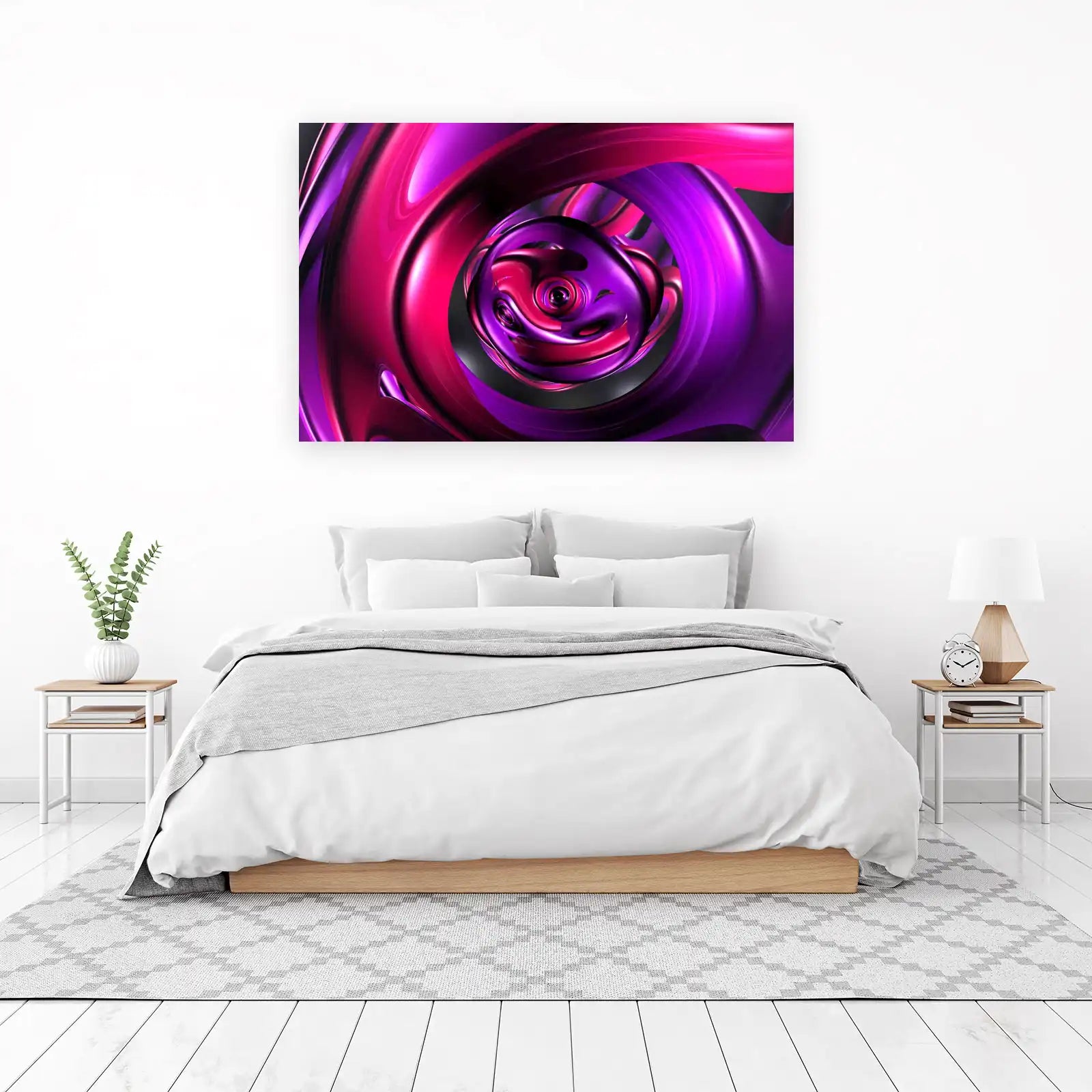 Vibrant Abstract Swirls Wall Art