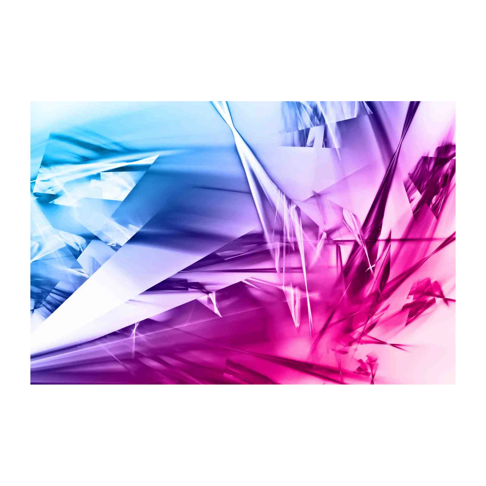 Abstract Crystal Burst Wall Art