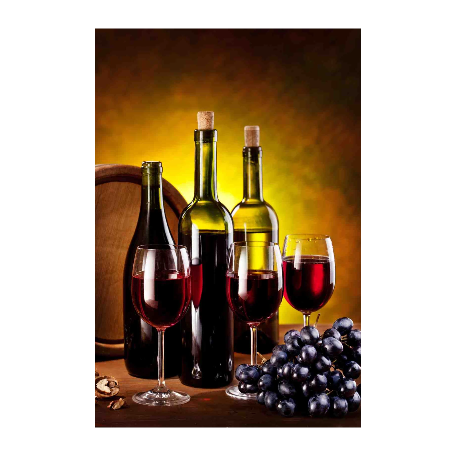 Elegant Wine & Grapes Wall Art