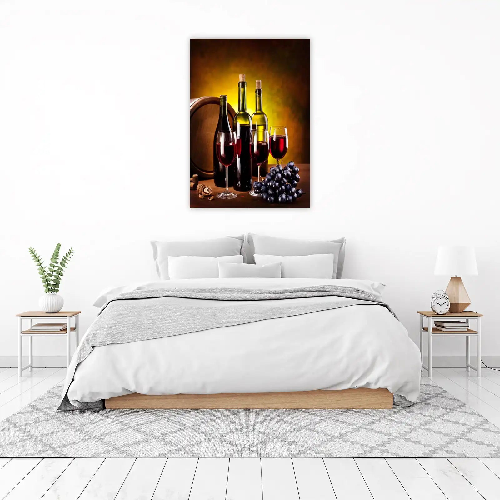 Elegant Wine & Grapes Wall Art