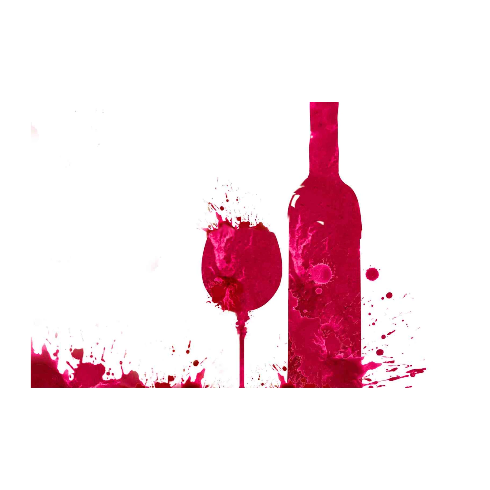 Vibrant Wine Splash Abstract Wall Art