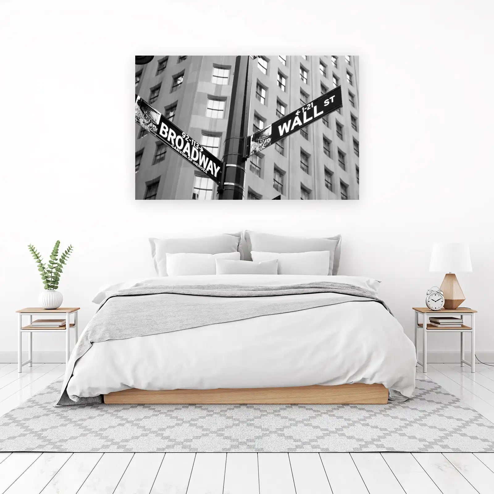Iconic Wall Street & Broadway NYC Street Signs Wall Art