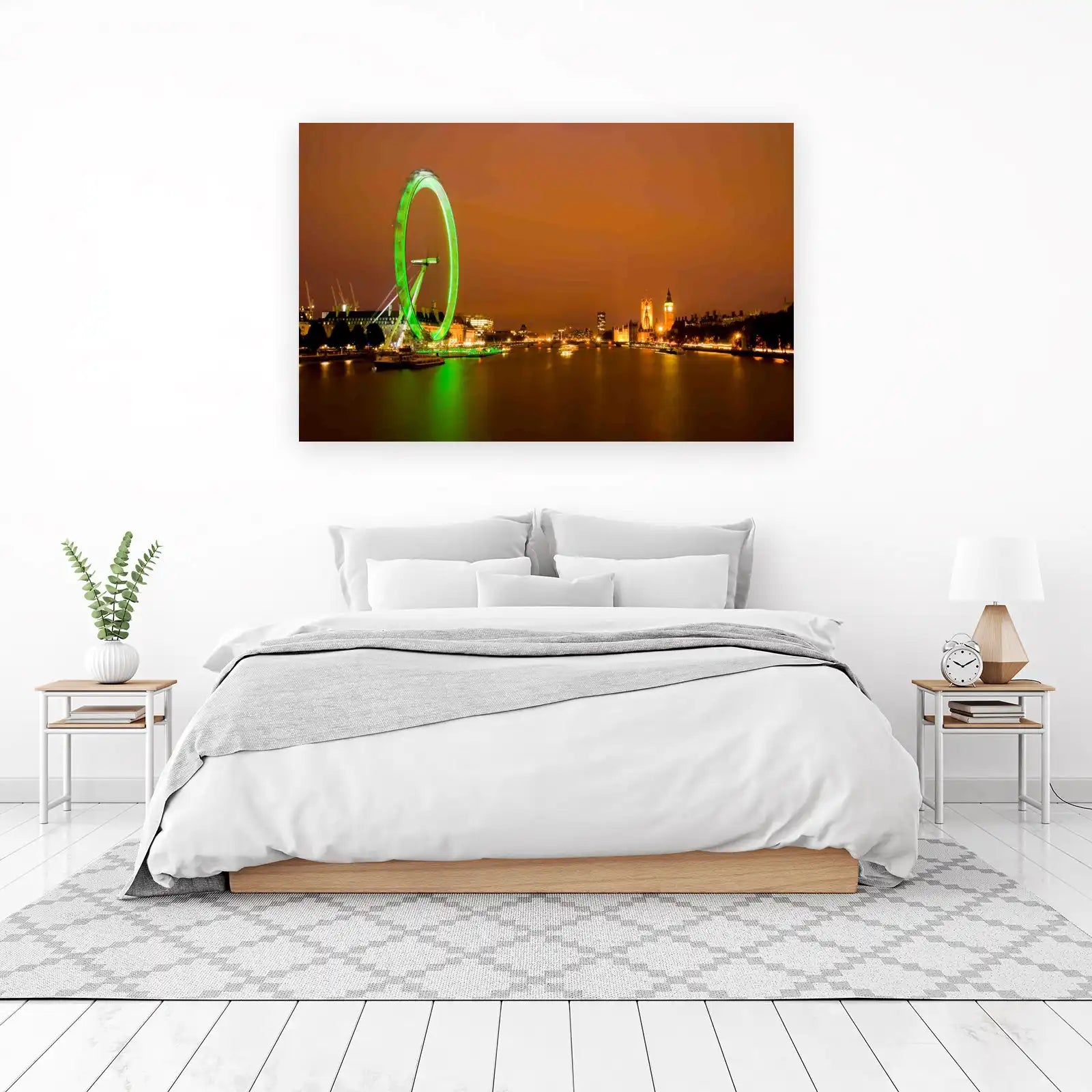 London Eye Nightscape Big Ben Wall Art