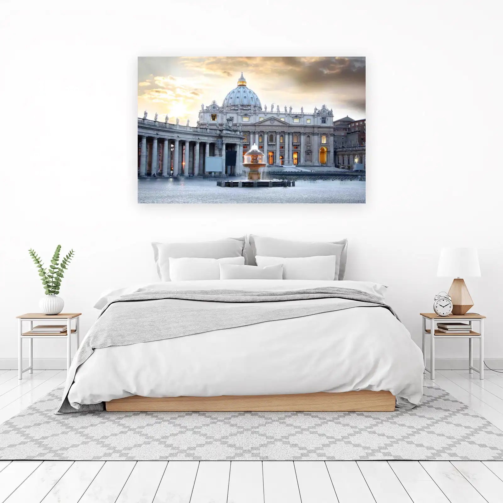 St. Peter's Basilica at Dusk Wall Art