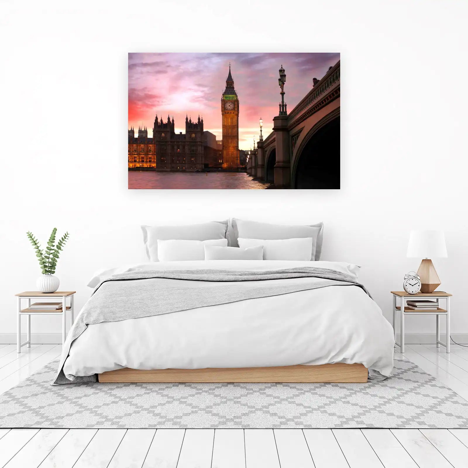 London's Big Ben Sunset Wall Art