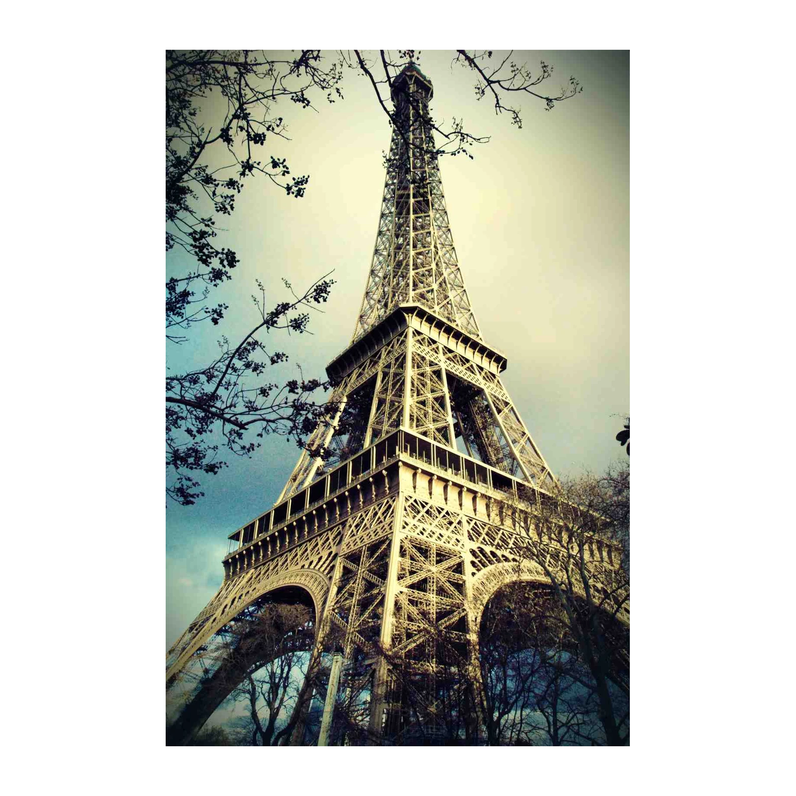 Paris Eiffel Tower Silhouette Wall Art