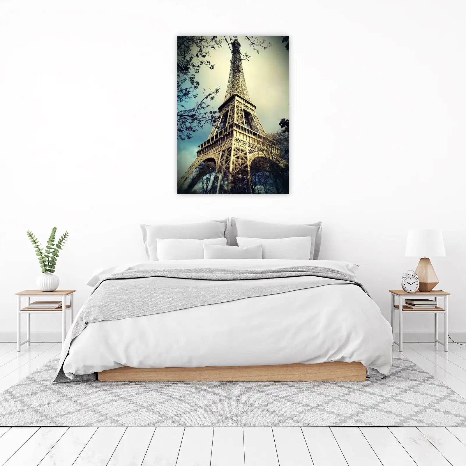 Paris Eiffel Tower Silhouette Wall Art