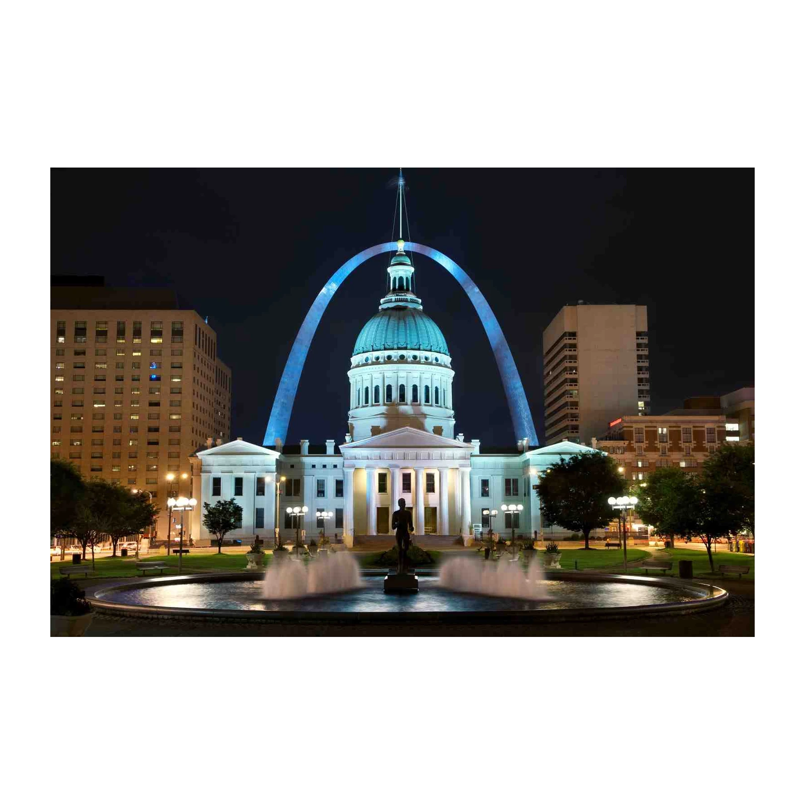 St. Louis Gateway Arch Nightscape Wall Art