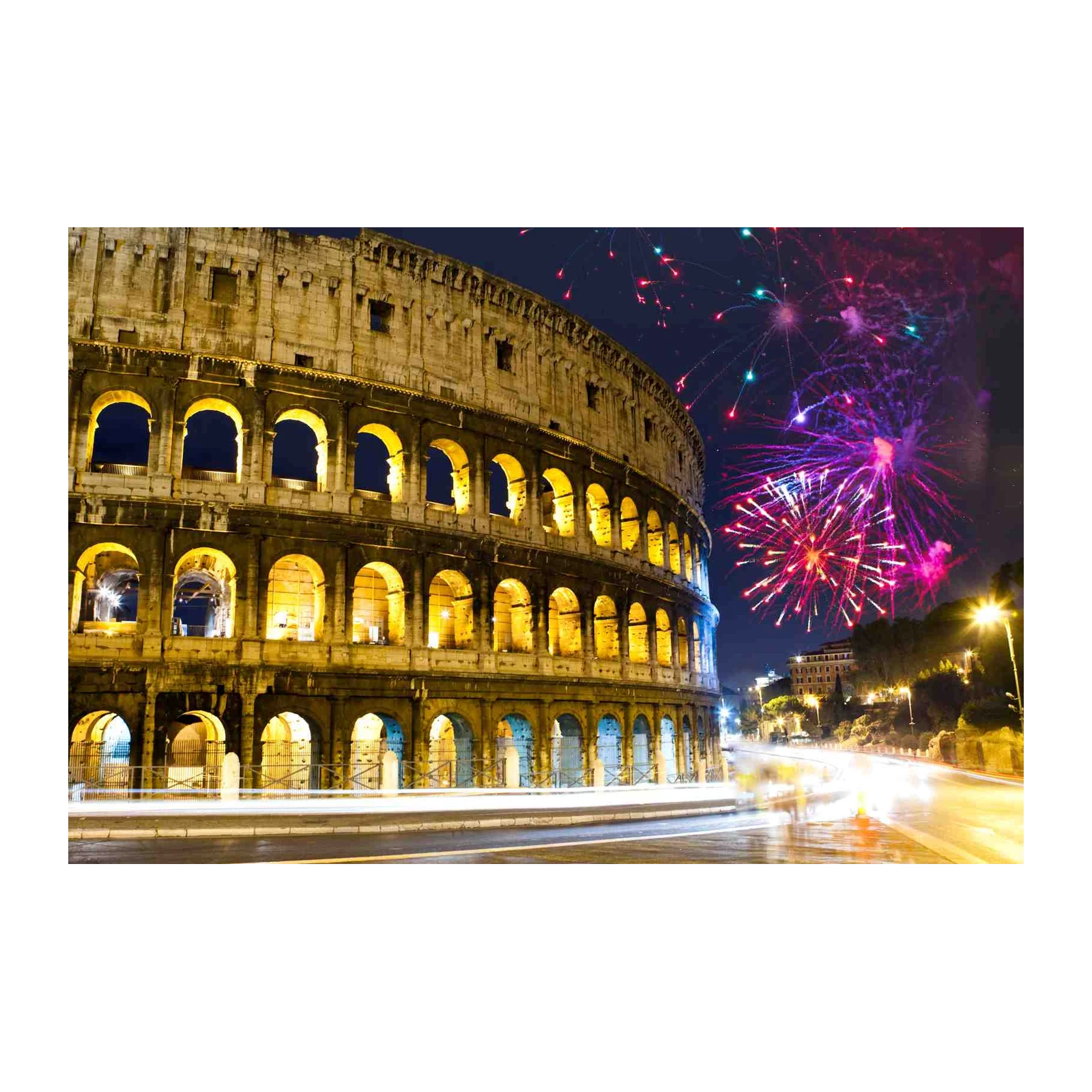 Colosseum Fireworks Wall Art | Rome Art