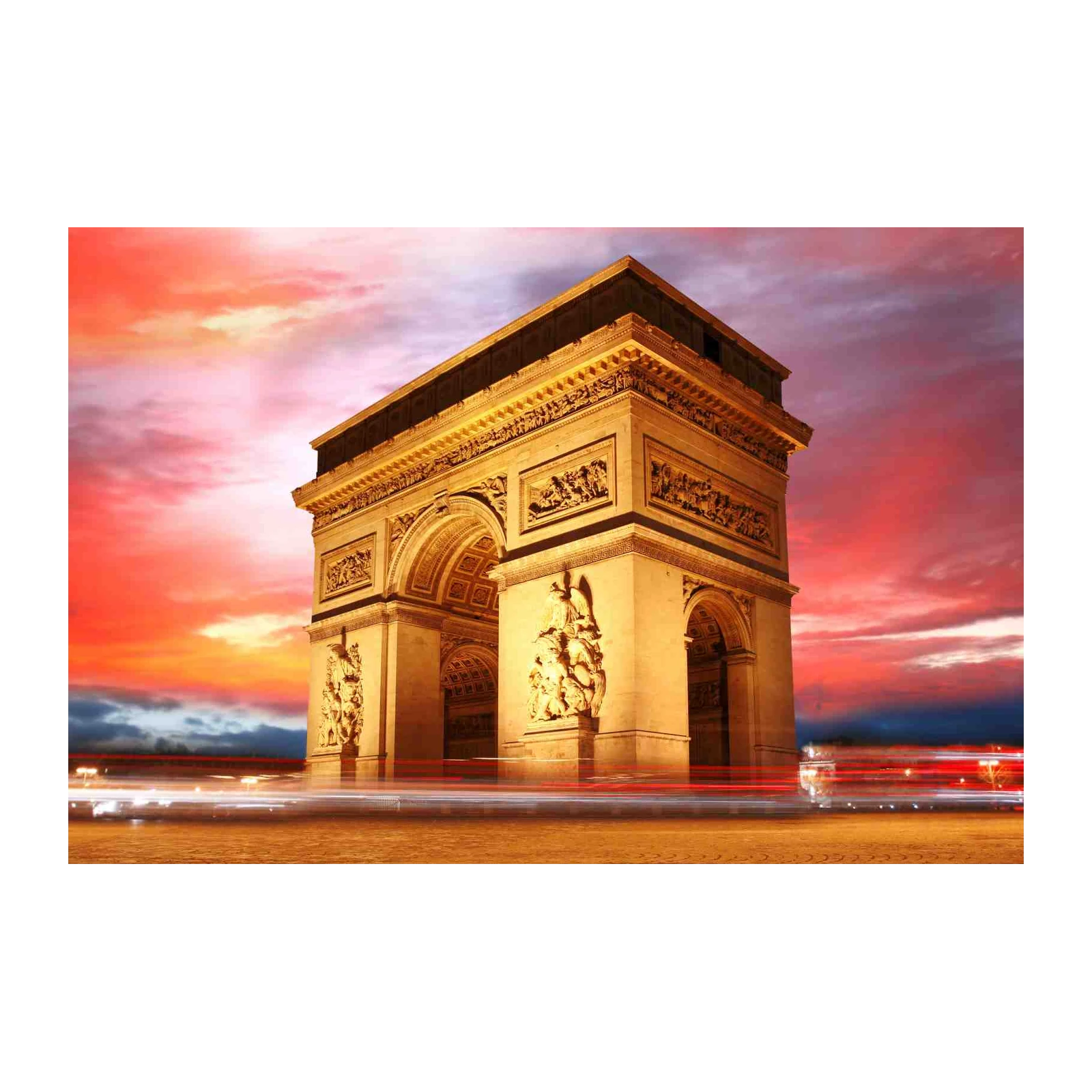 Paris Arc de Triomphe Sunset Wall Art