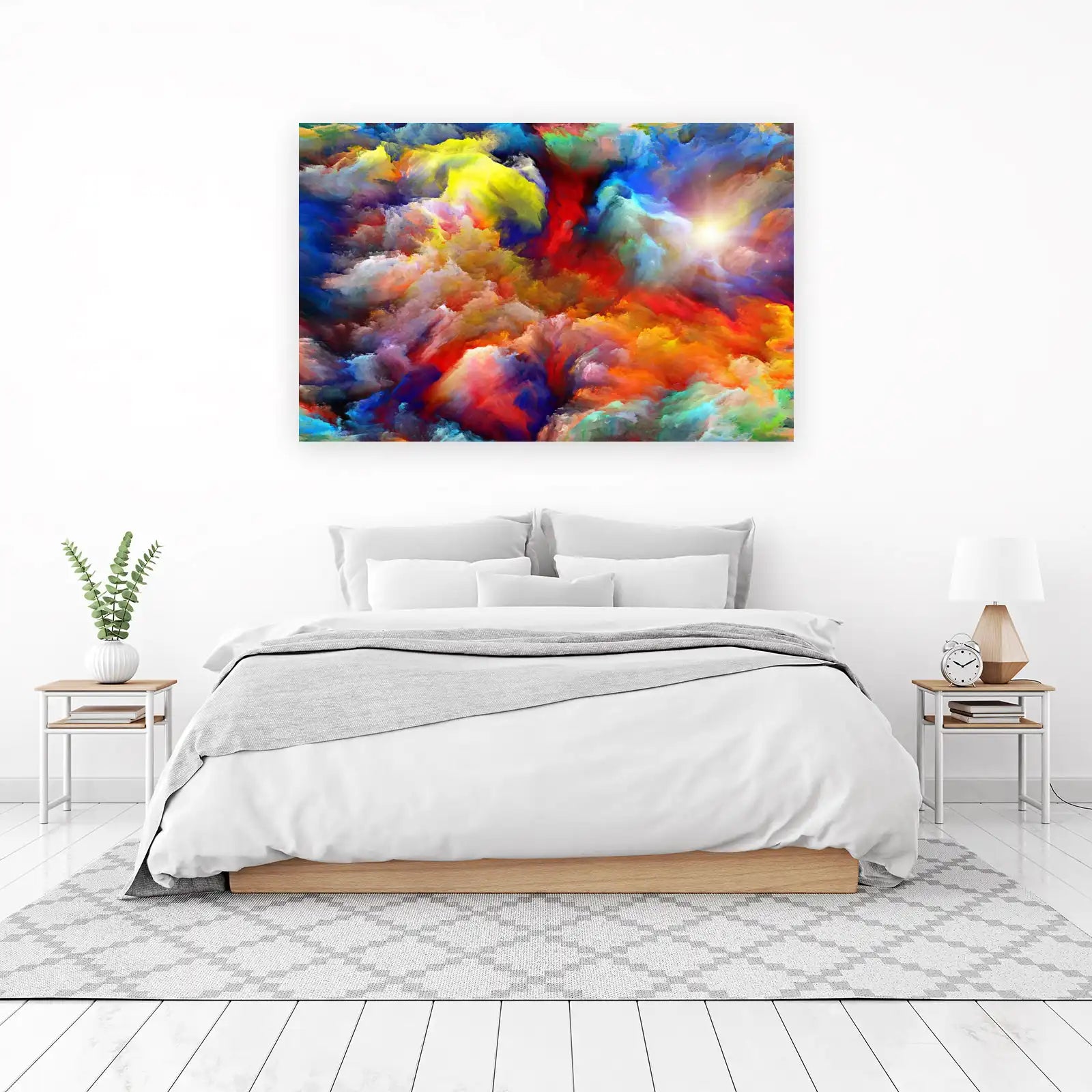 Vibrant Abstract Burst Wall Art