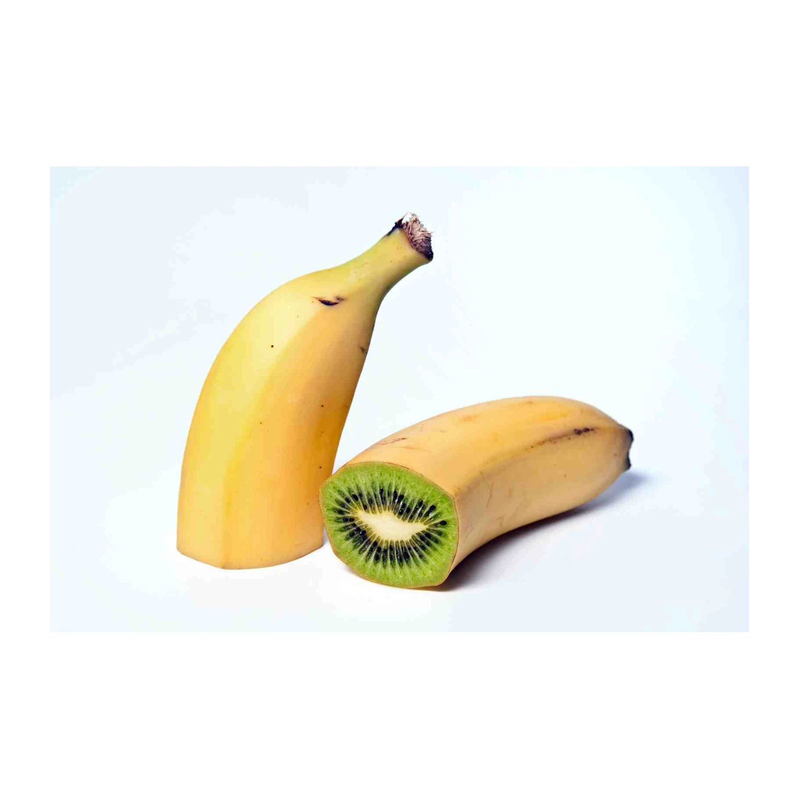 Surreal Fruit Fusion Banana Kiwi Wall Art