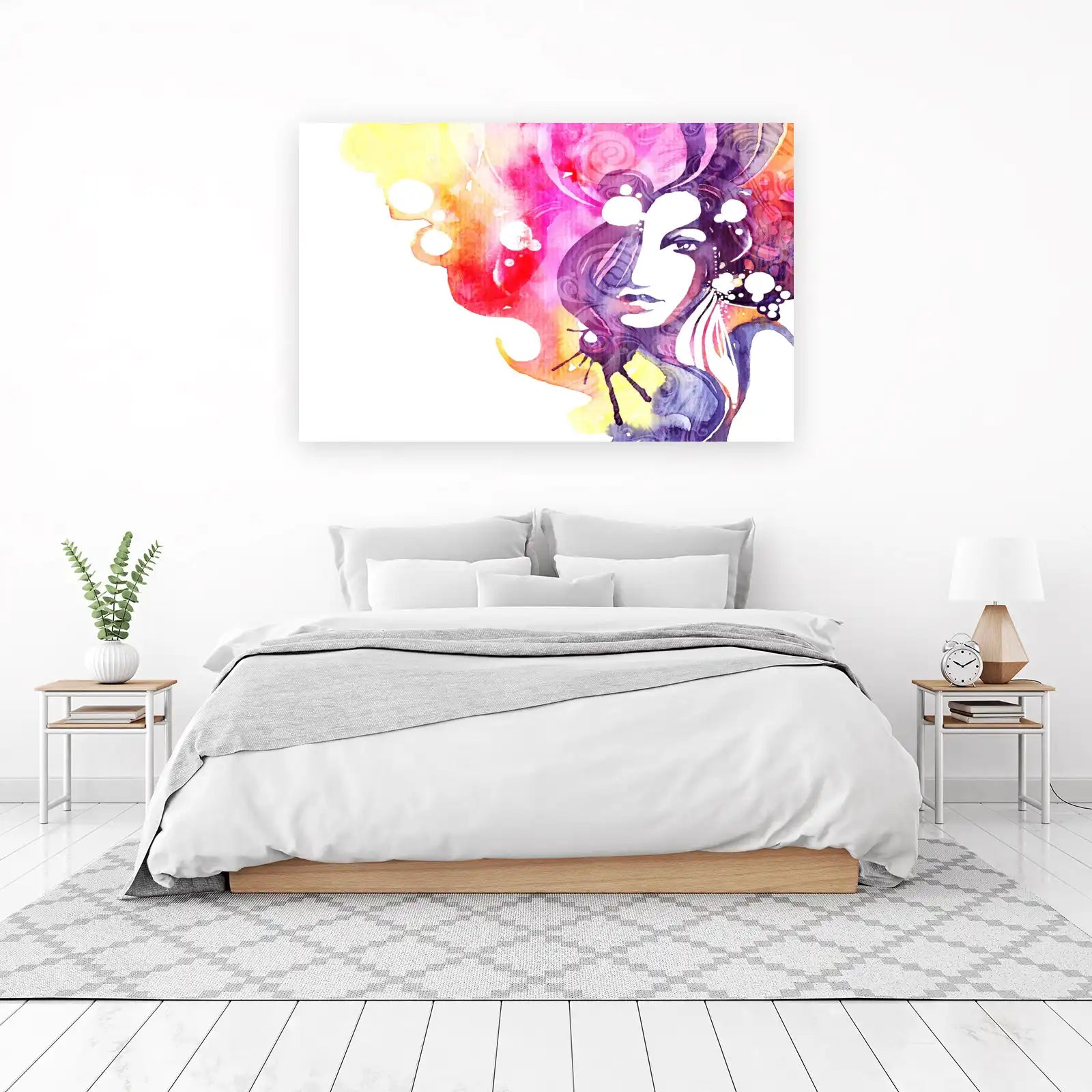 Bohemian Soul Abstract Woman Wall Art