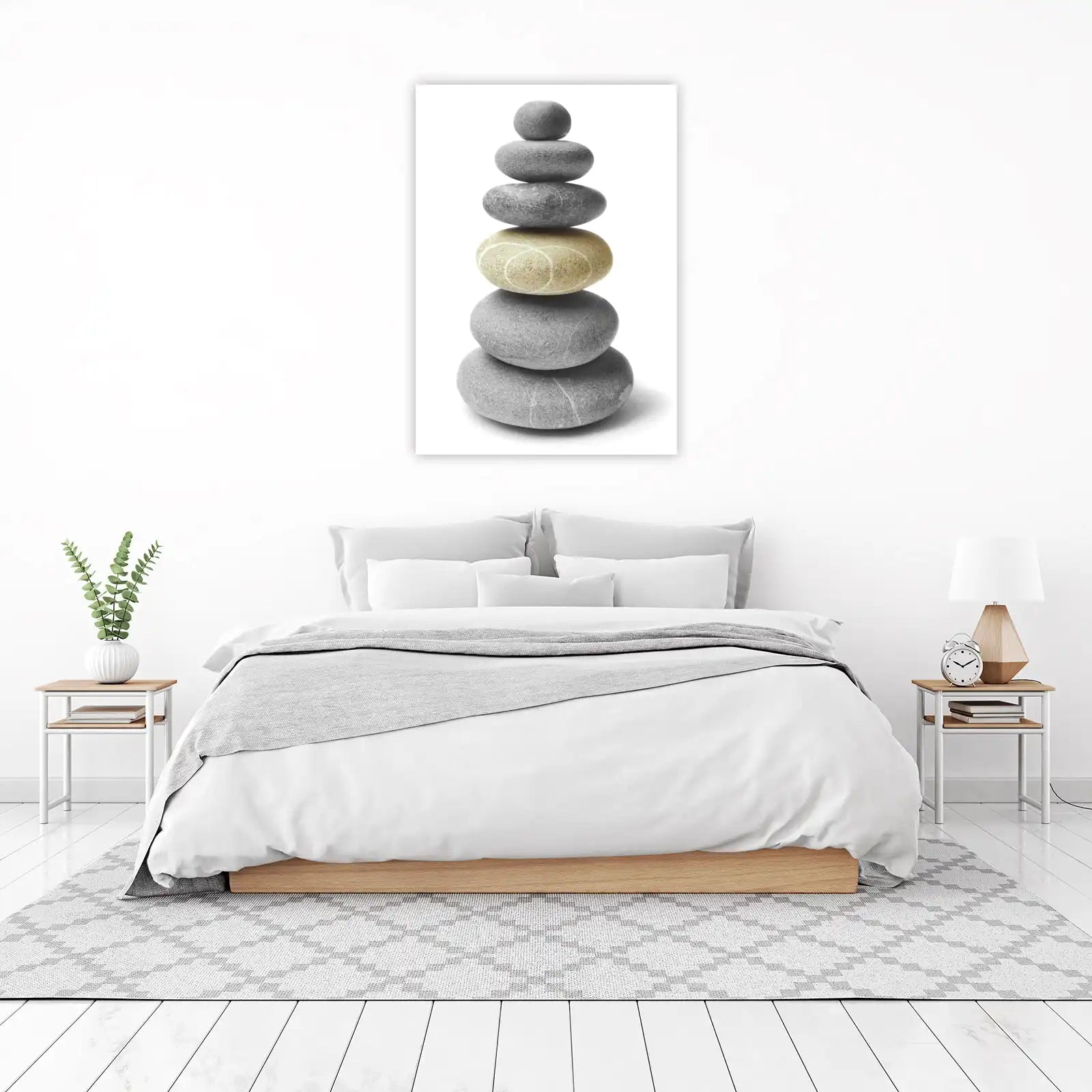 Serene Balance Stone Stack Wall Art